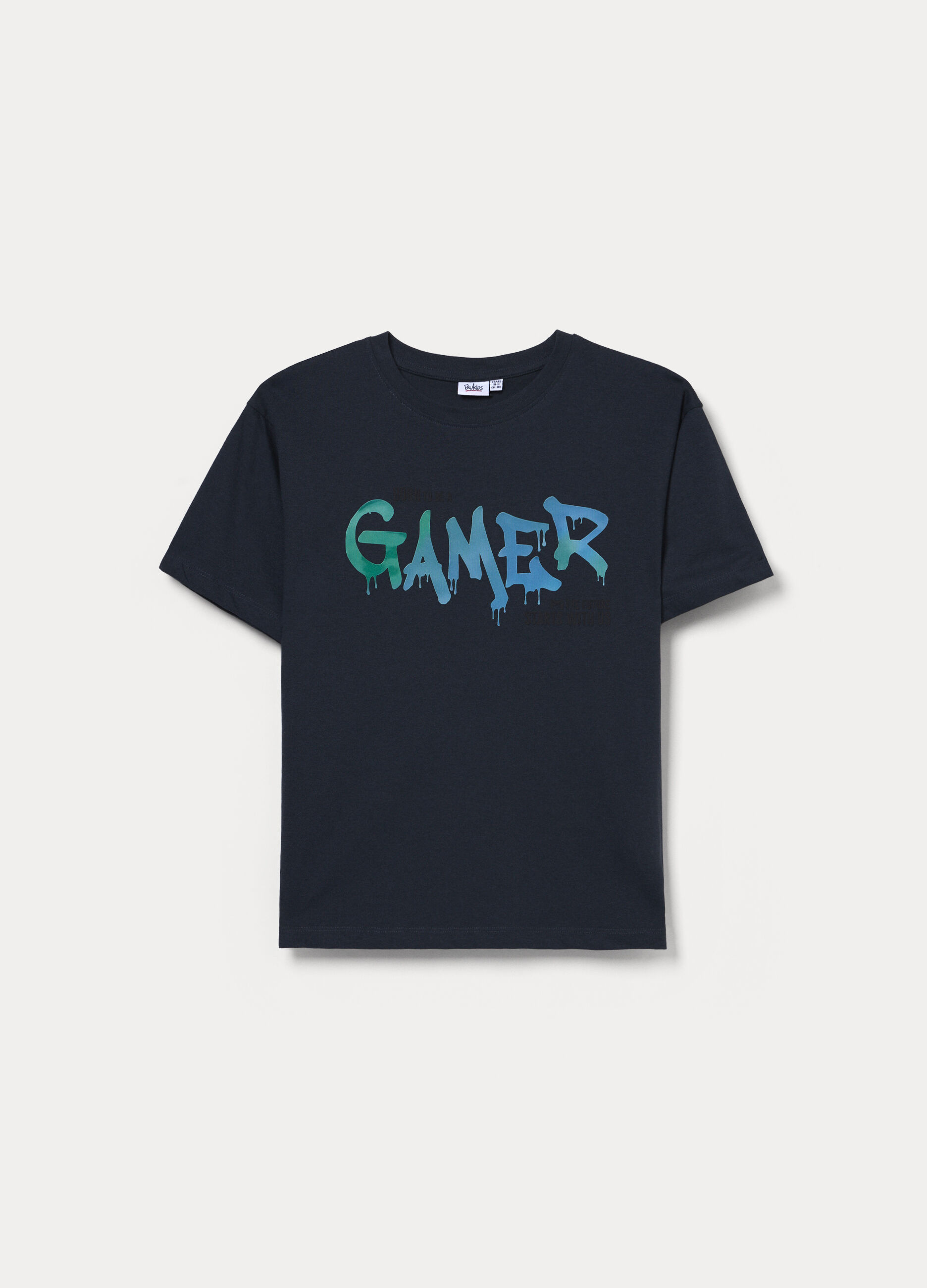 T-shirt girocollo in jersey di puro cotone ragazzo_0