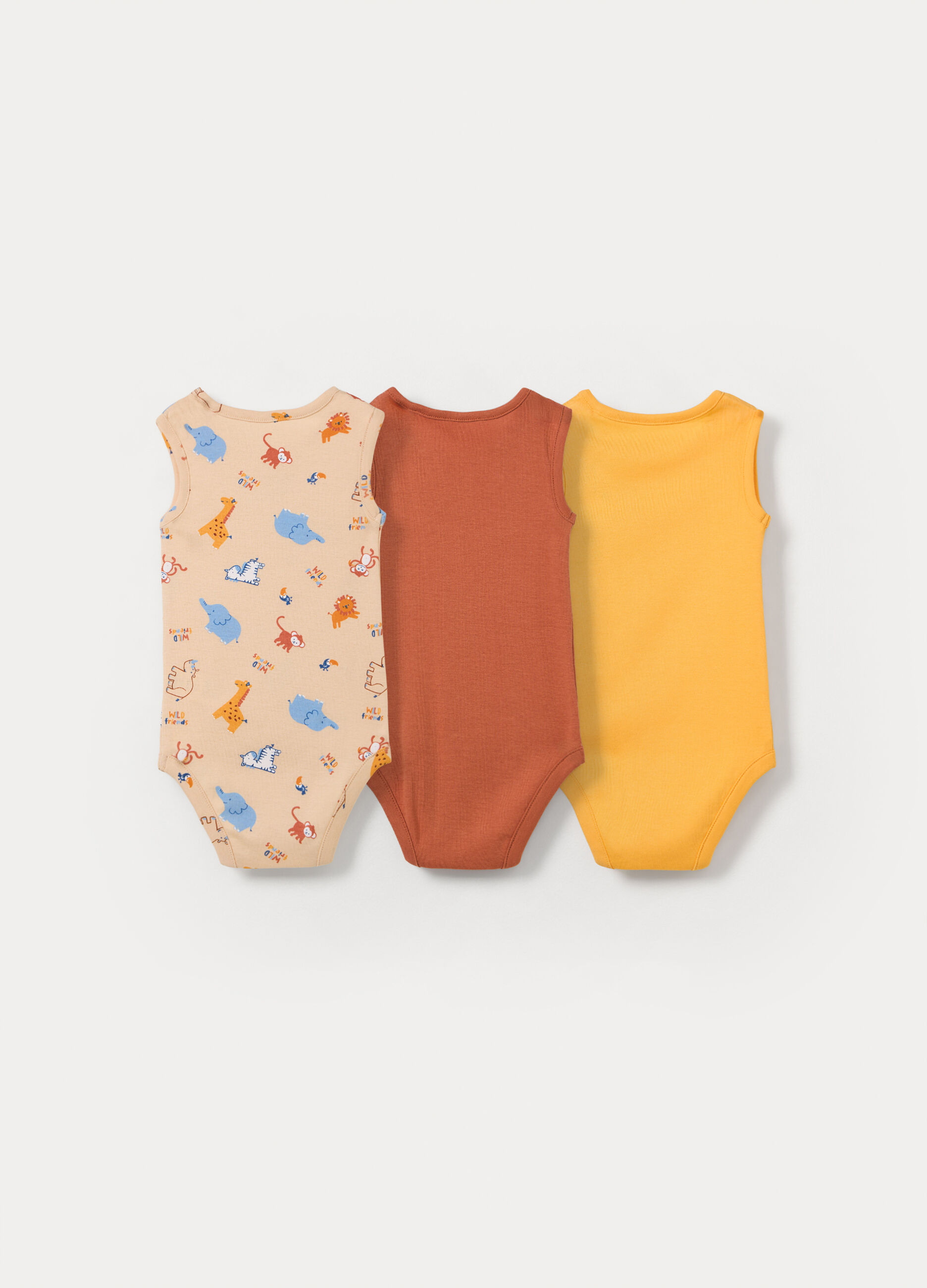 Pack 3 body in costina di puro cotone _1