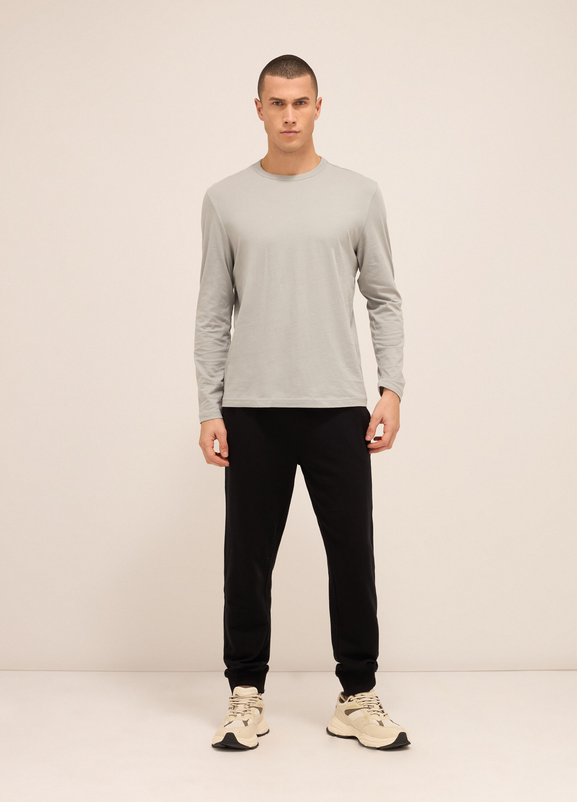 Jogger in puro cotone uomo_0