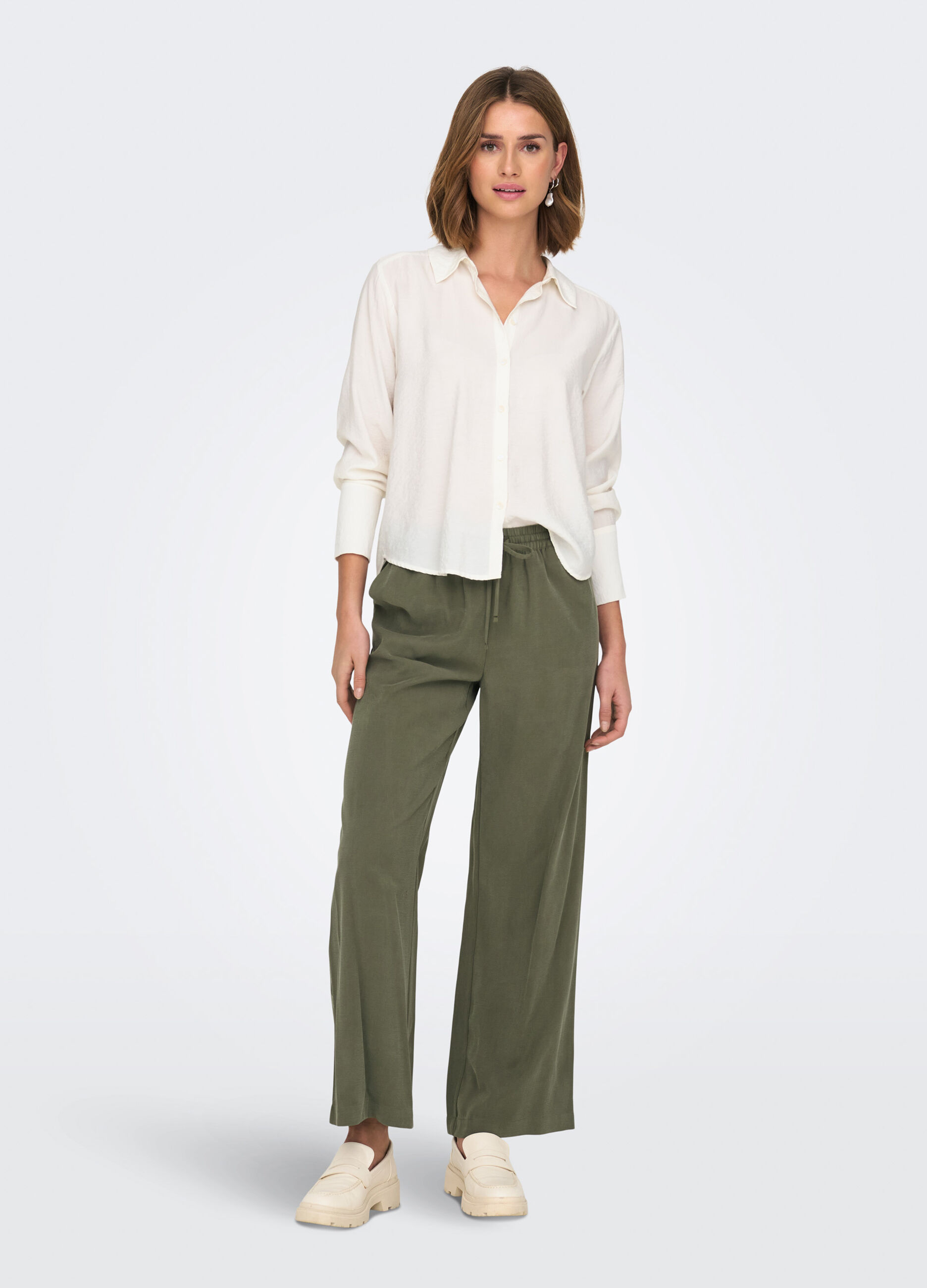 Pantaloni con coulisse donna_0
