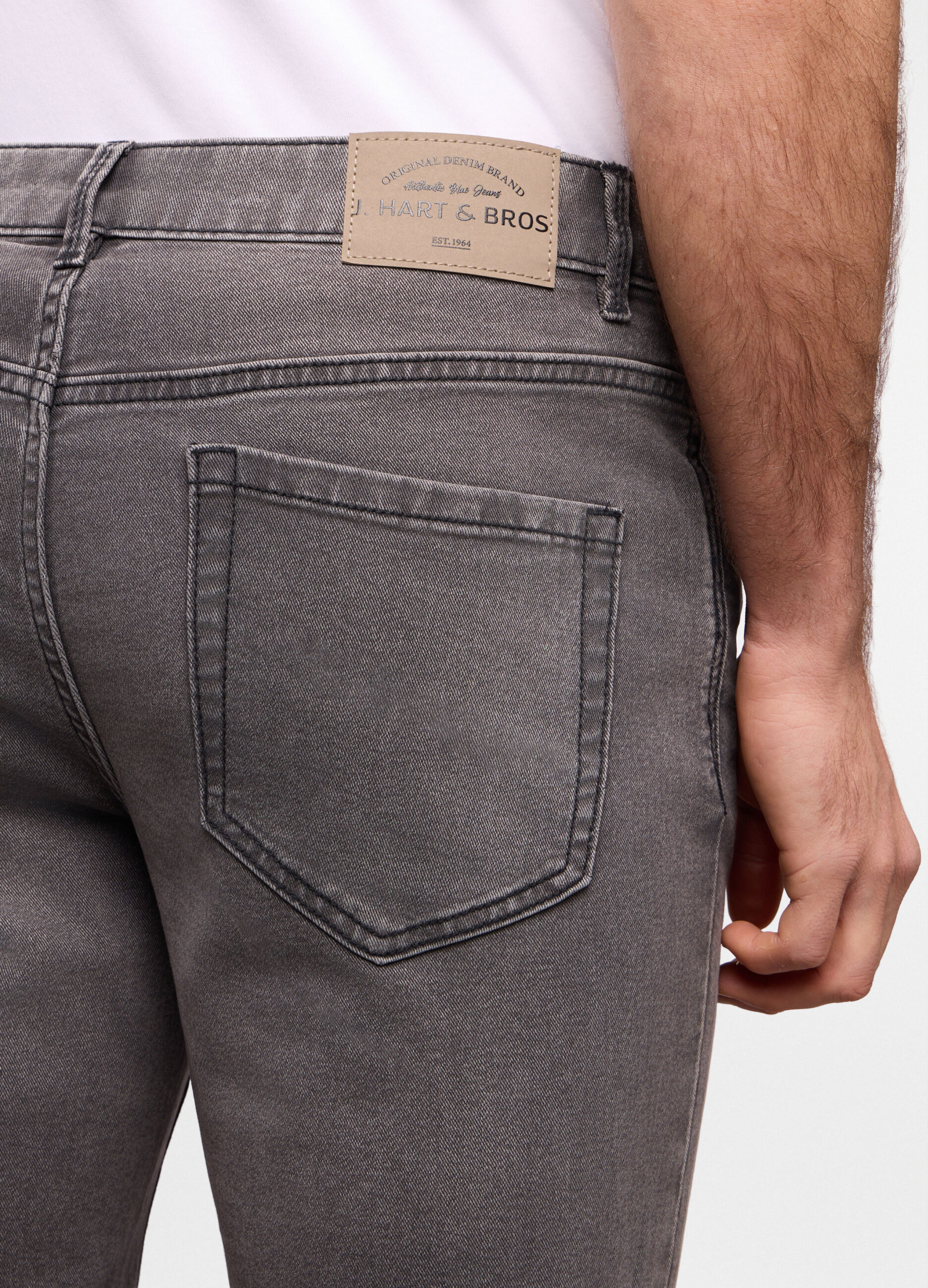 Bermuda in denim di cotone stretch uomo_3