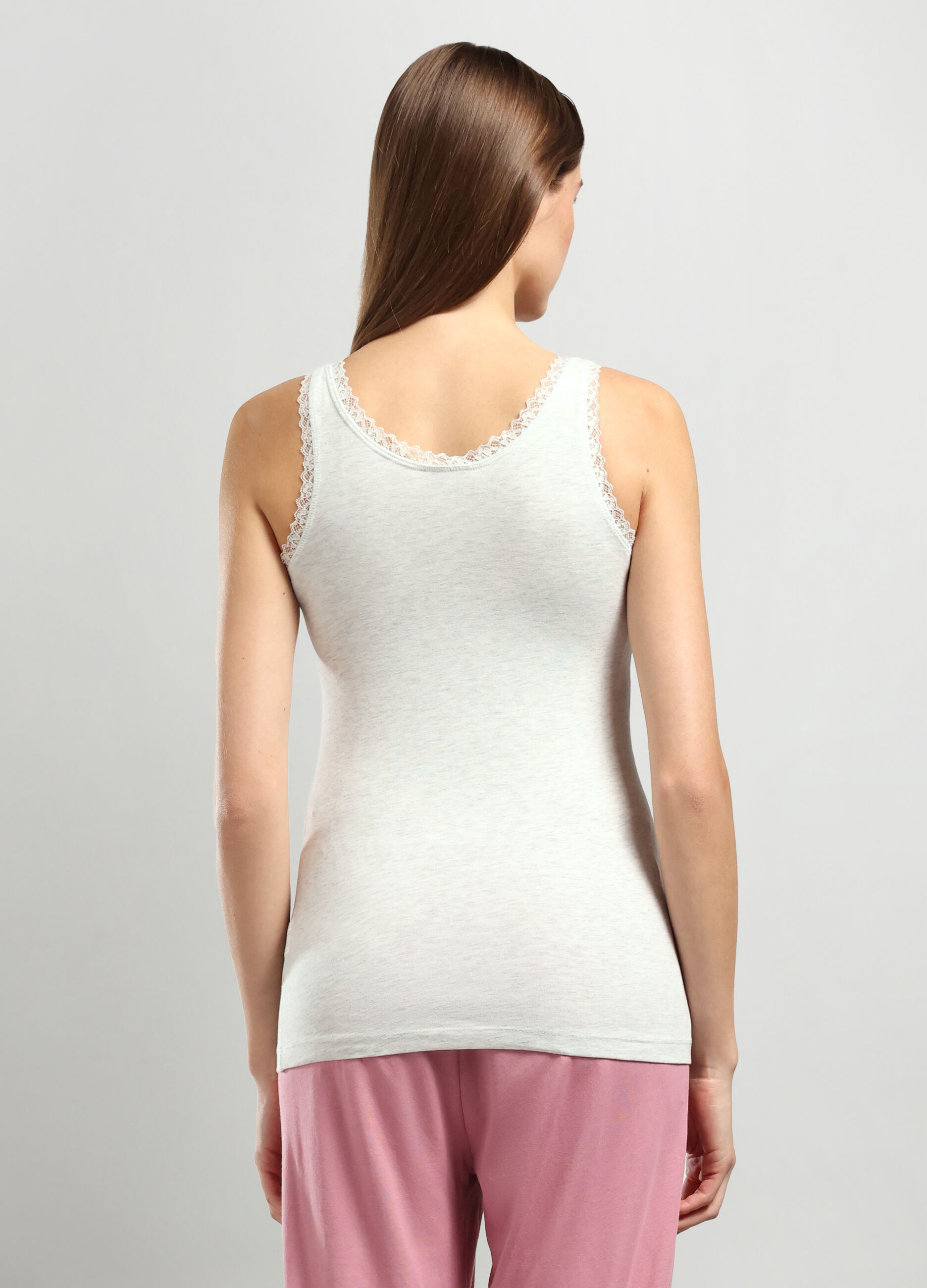 Canotta in cotone stretch donna_1