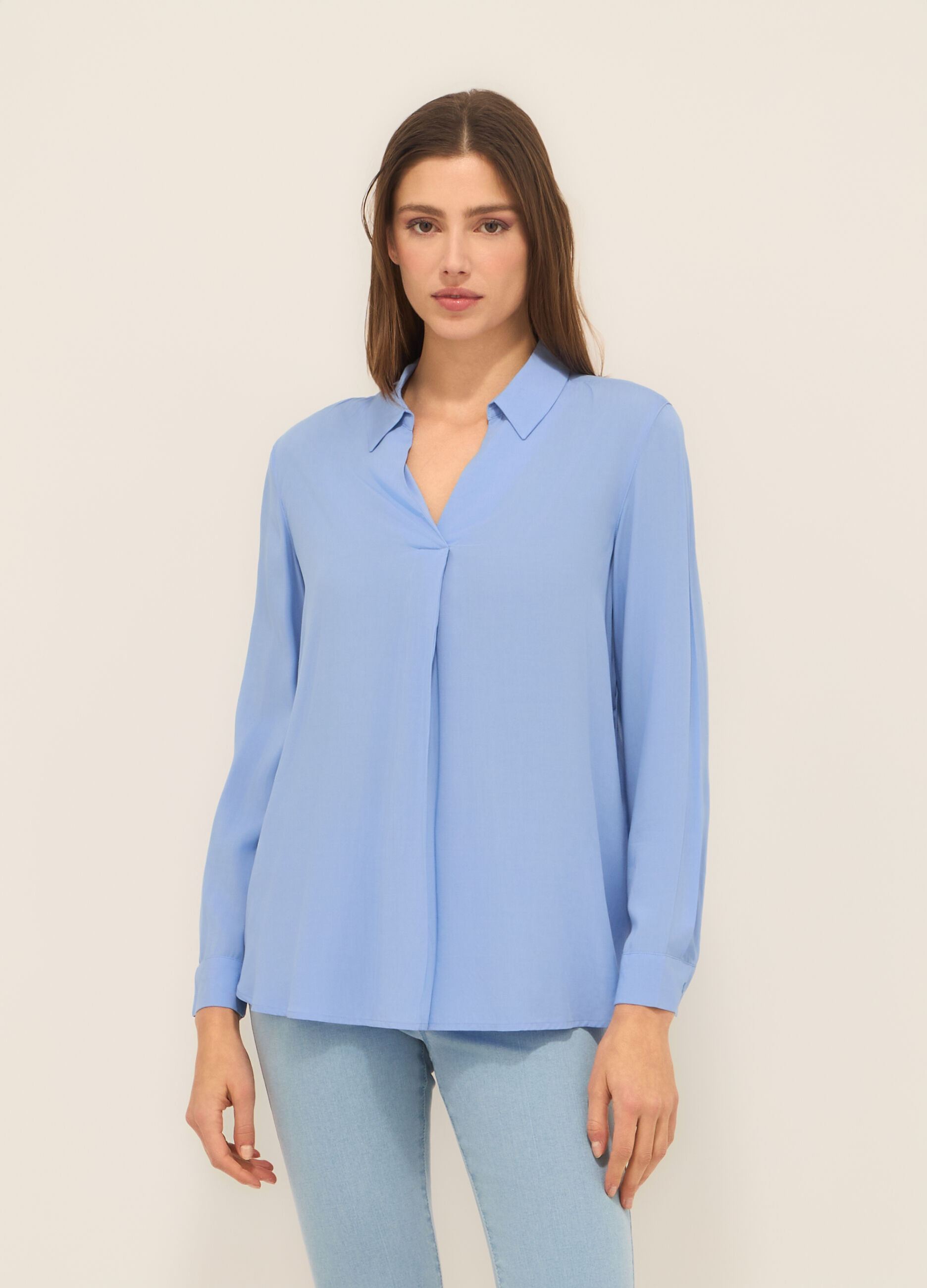 Blusa in pura viscosa donna_0