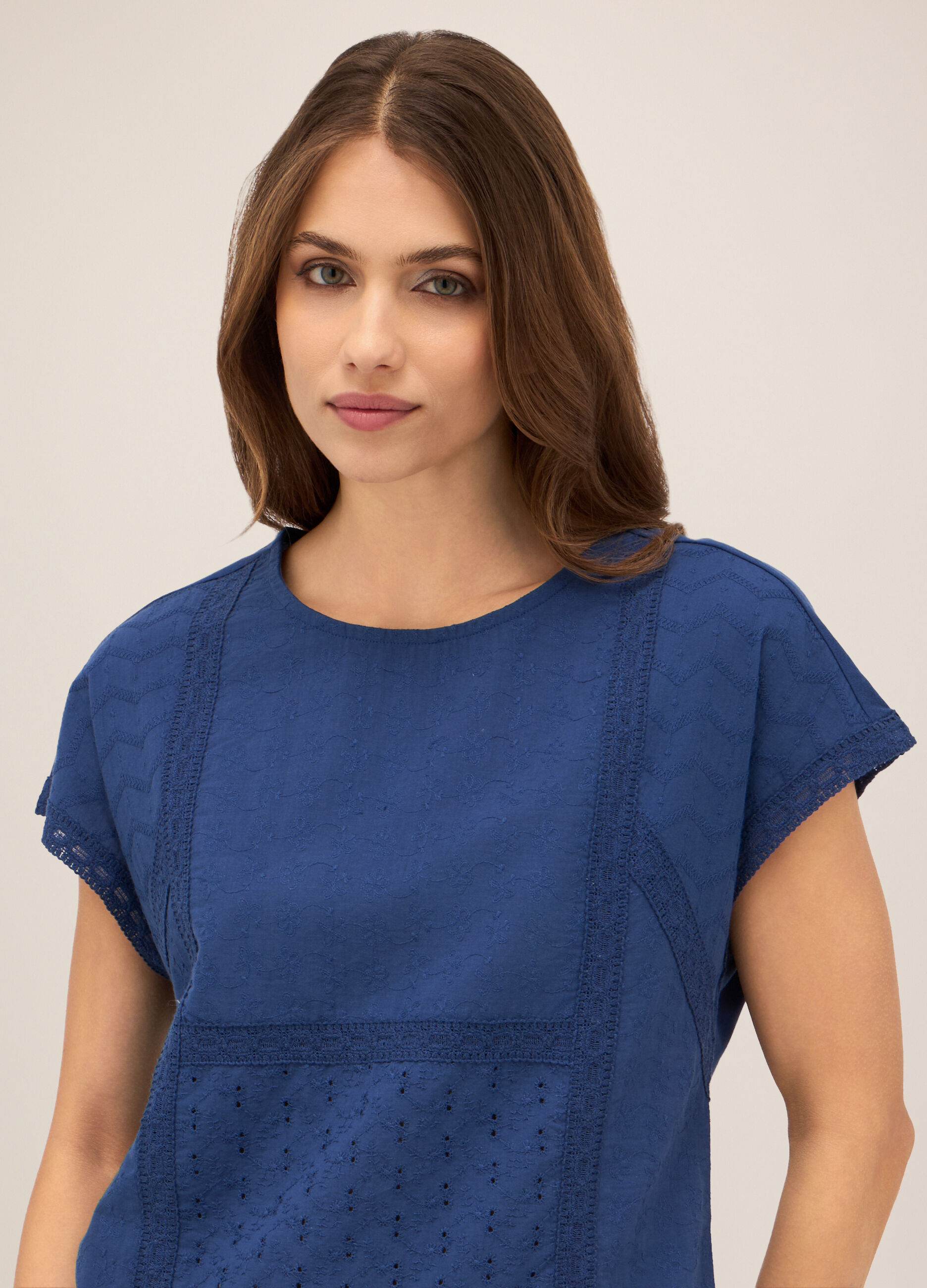 T-shirt in jersey di puro cotone donna_2