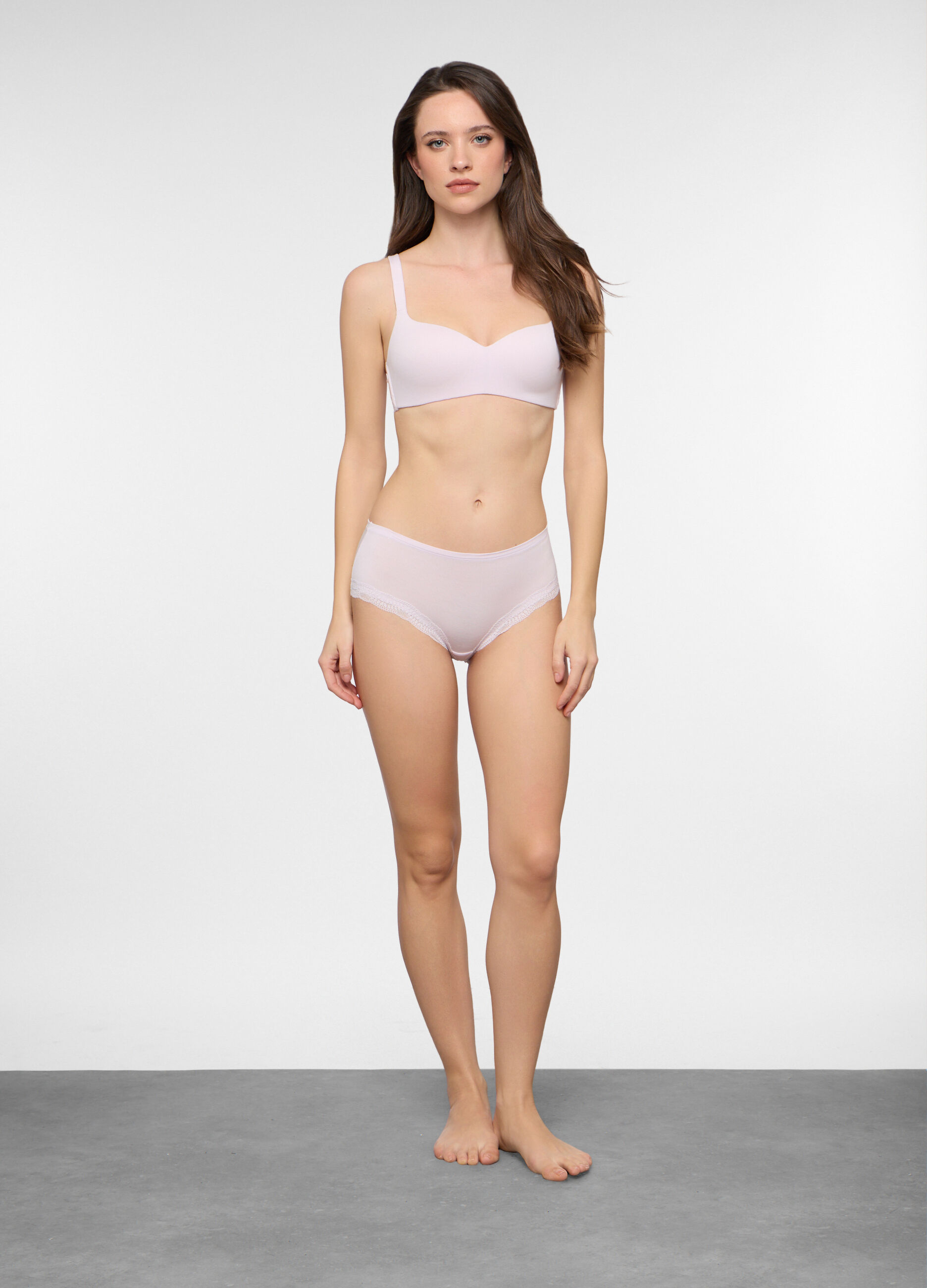 Slip a vita alta in viscosa di bamboo stretch donna_0