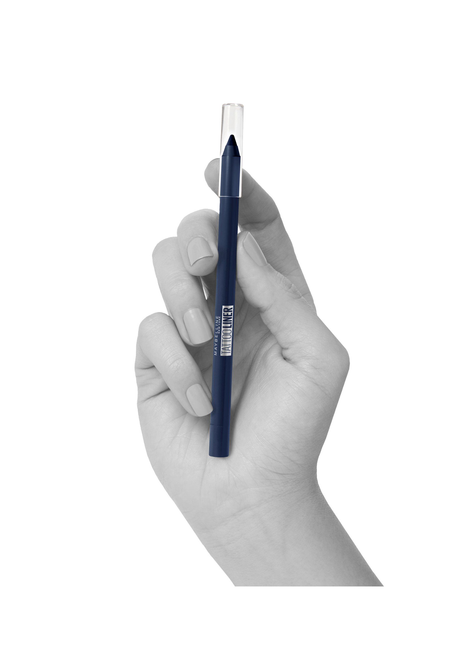 Maybelline New York Tattoo Liner, Matita occhi in gel con effetto tatuaggio, Waterproof e tenuta fino a 36h, 920 Striking Navy.