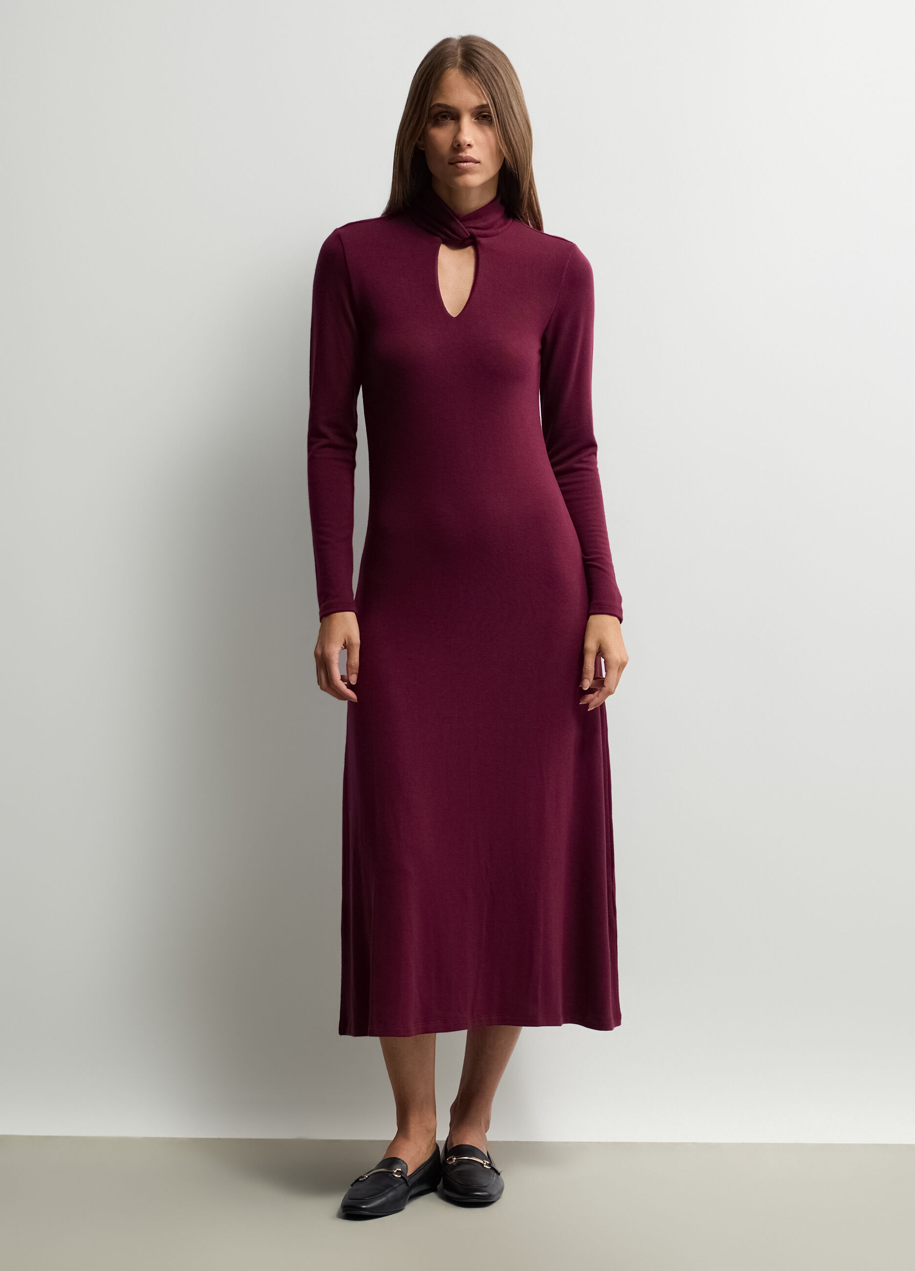 Abito lungo in jersey stretch donna_0