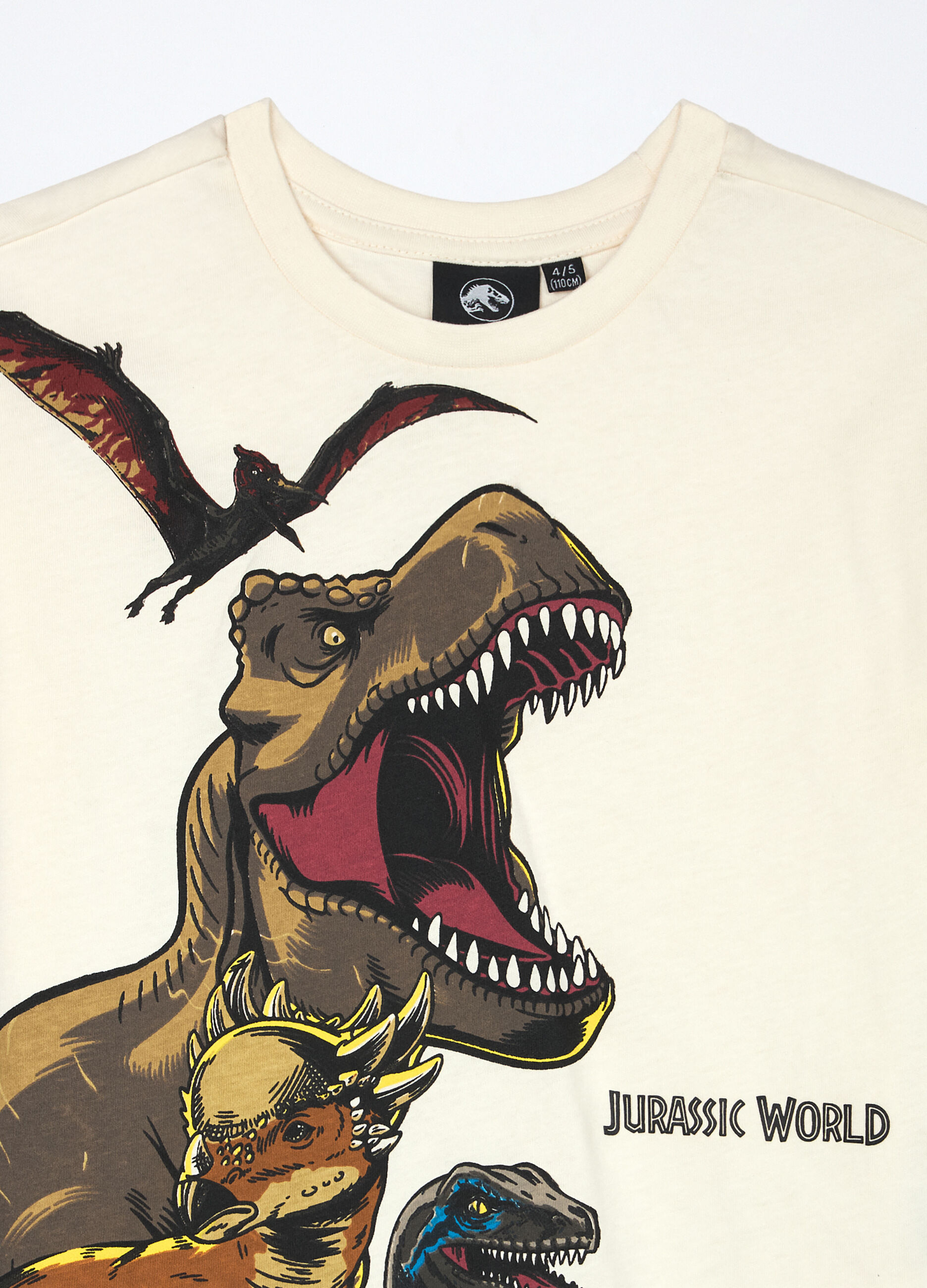 T-shirt Jurassic Park in jersey di puro cotone bambino_2