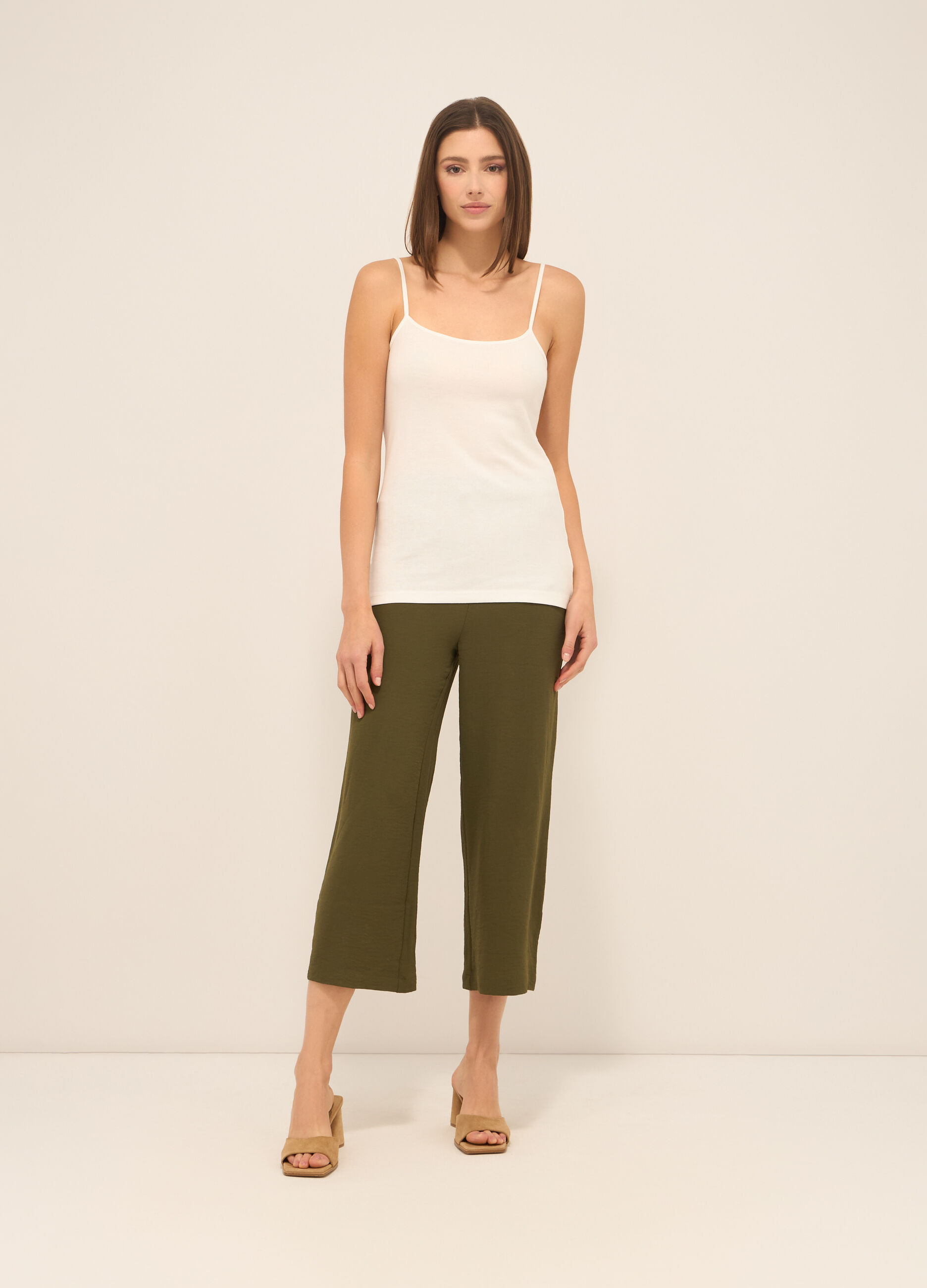 Pantaloni cropped donna