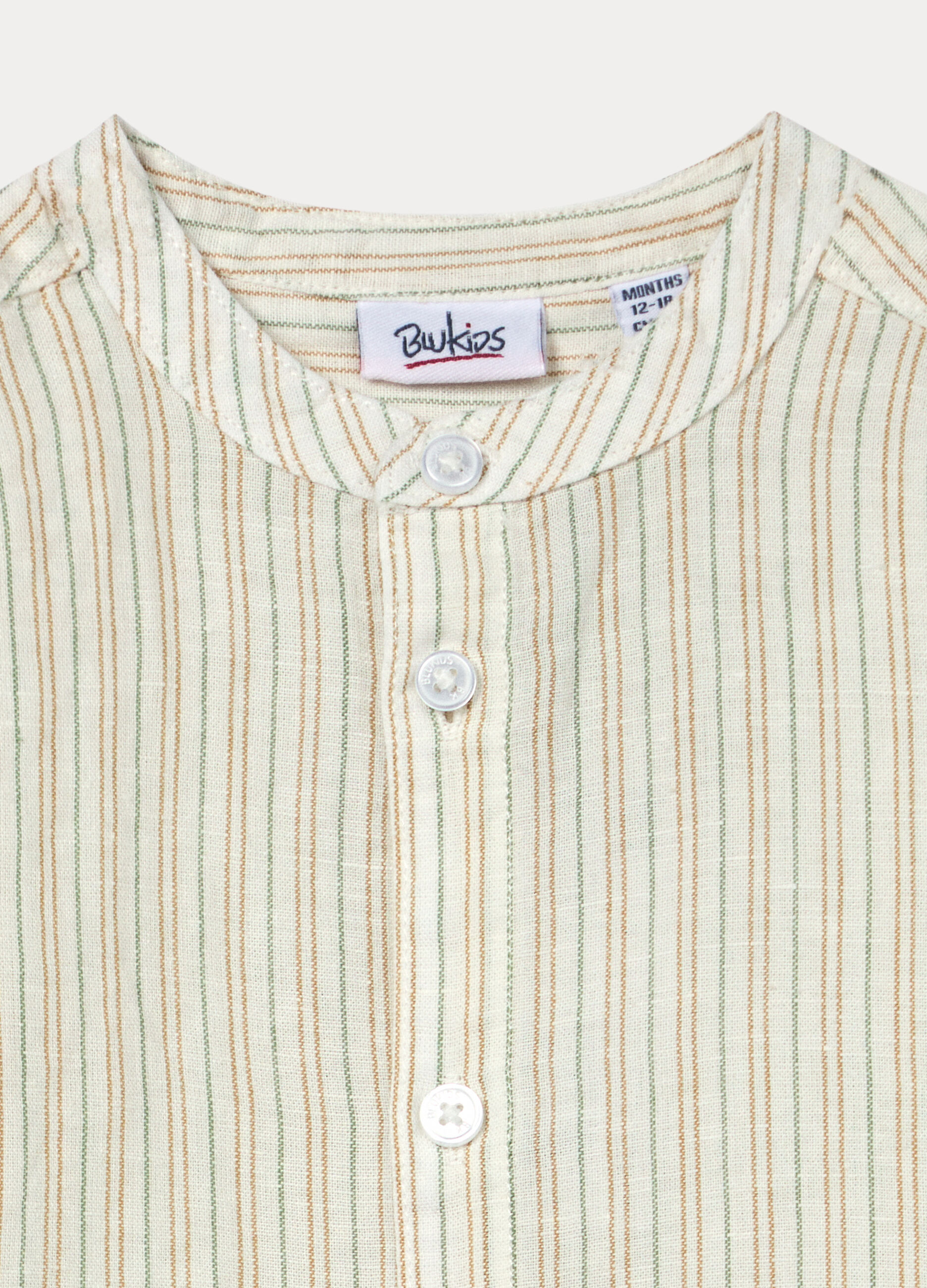 Camicia regular fit misto lino bimbo_2