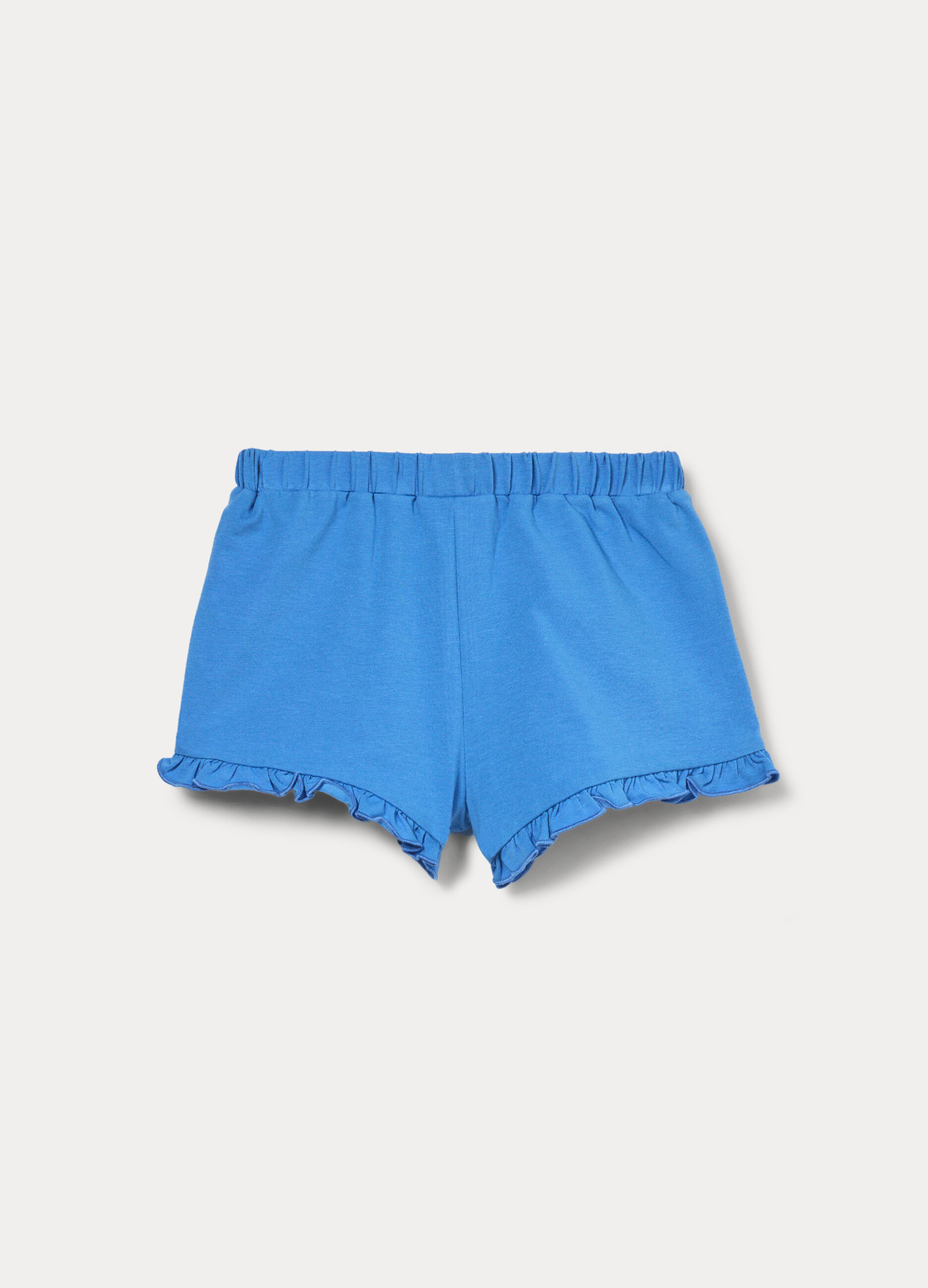 Shorts in jersey di cotone stretch bimba_1