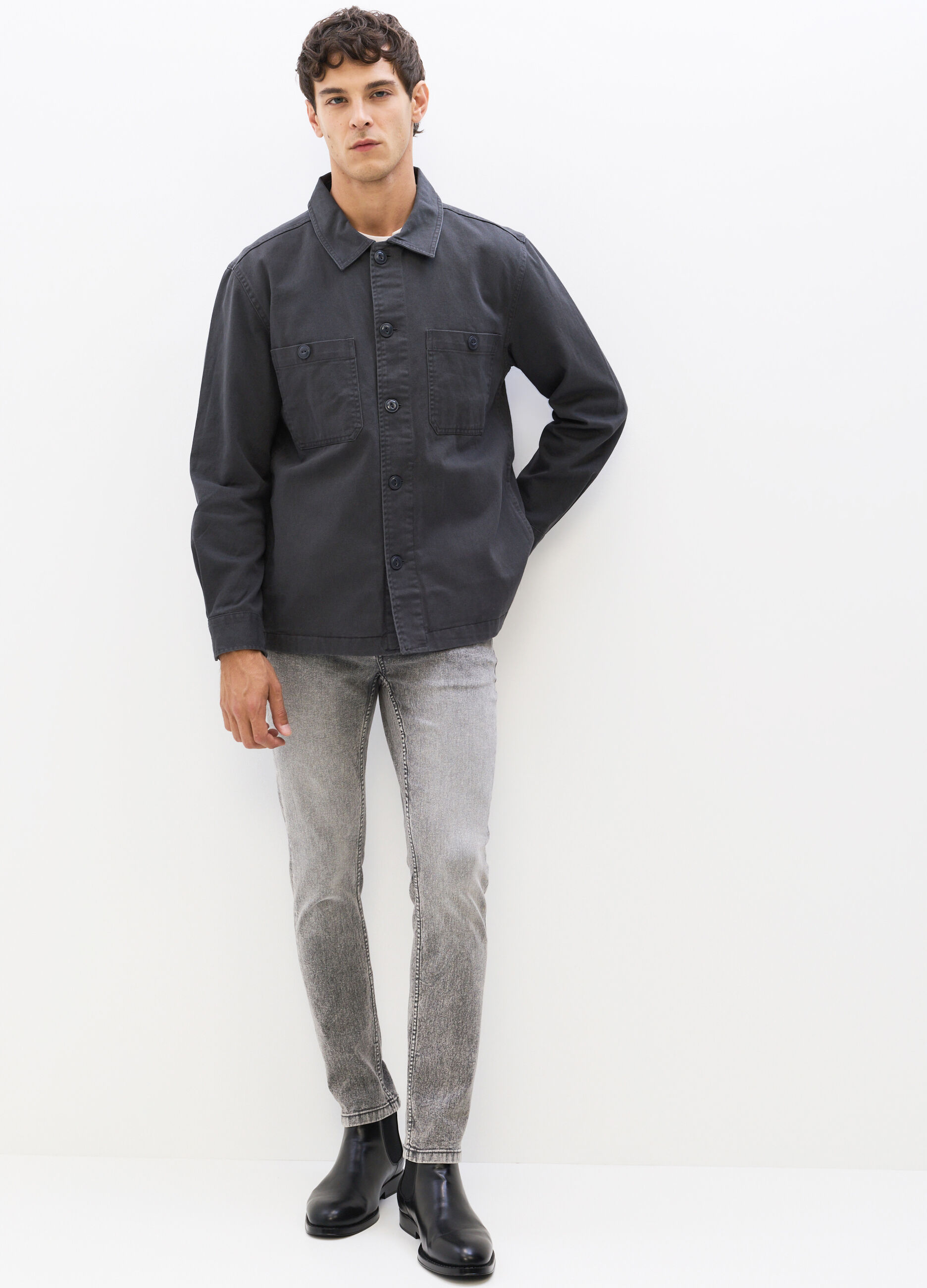 Jeans skinny fit in denim stretch uomo_0