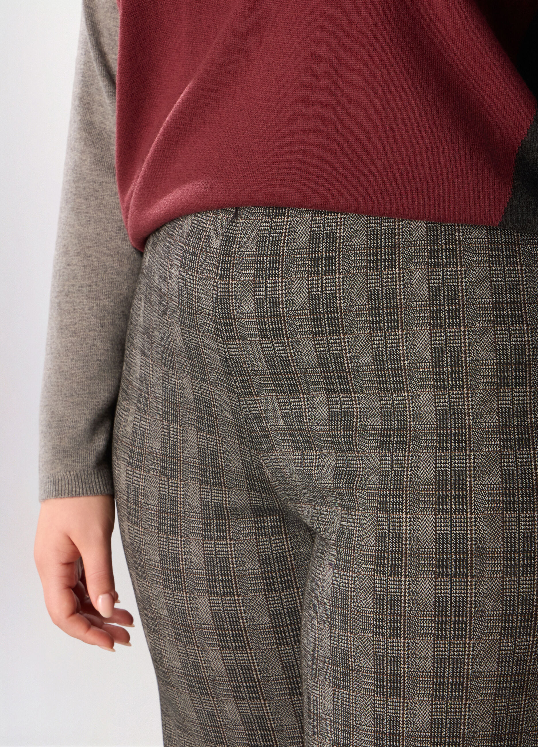 Pantaloni wide leg misto viscosa donna curvy_2