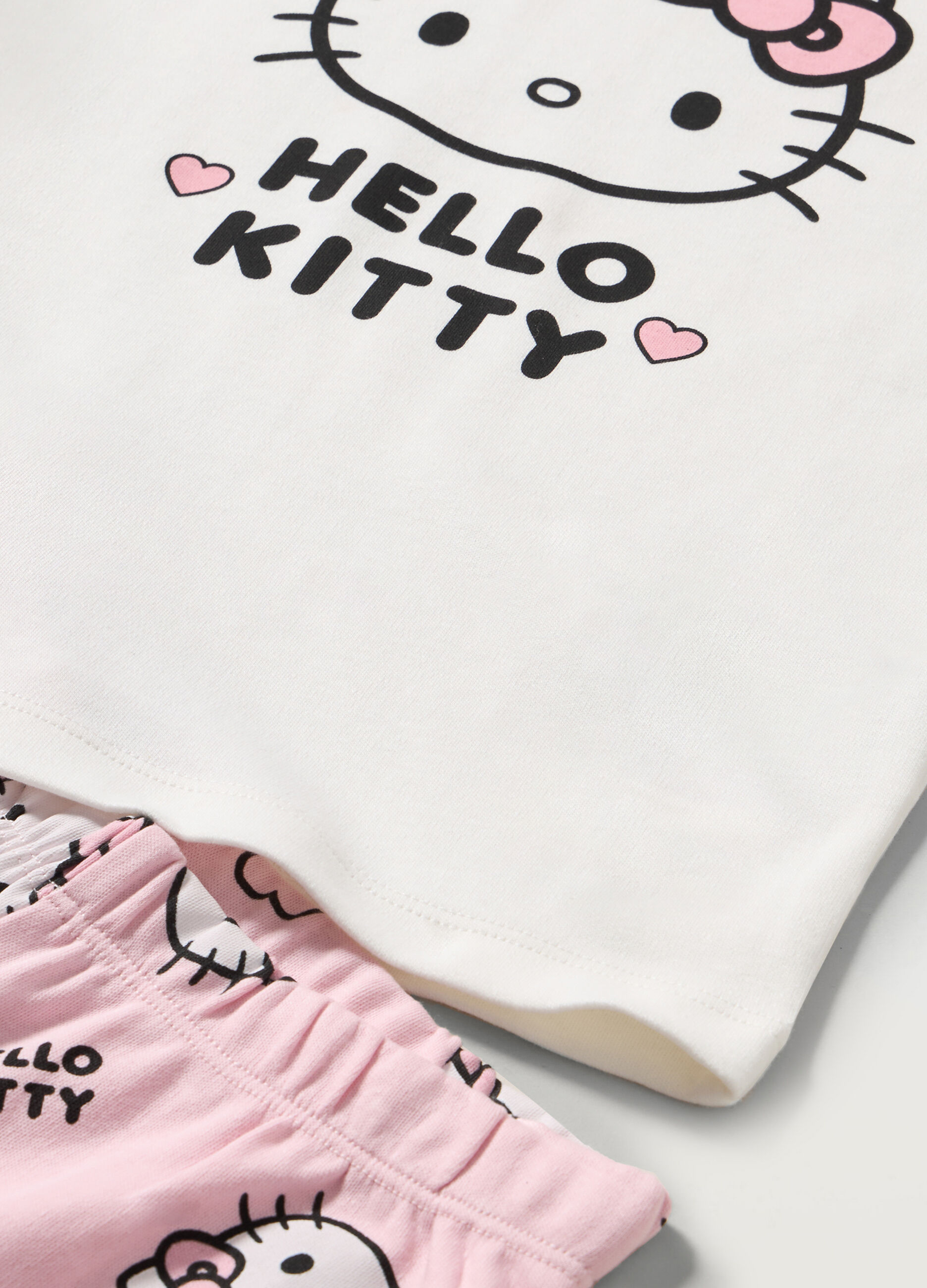 Set pigiama Hello Kitty in puro cotone bambina_1