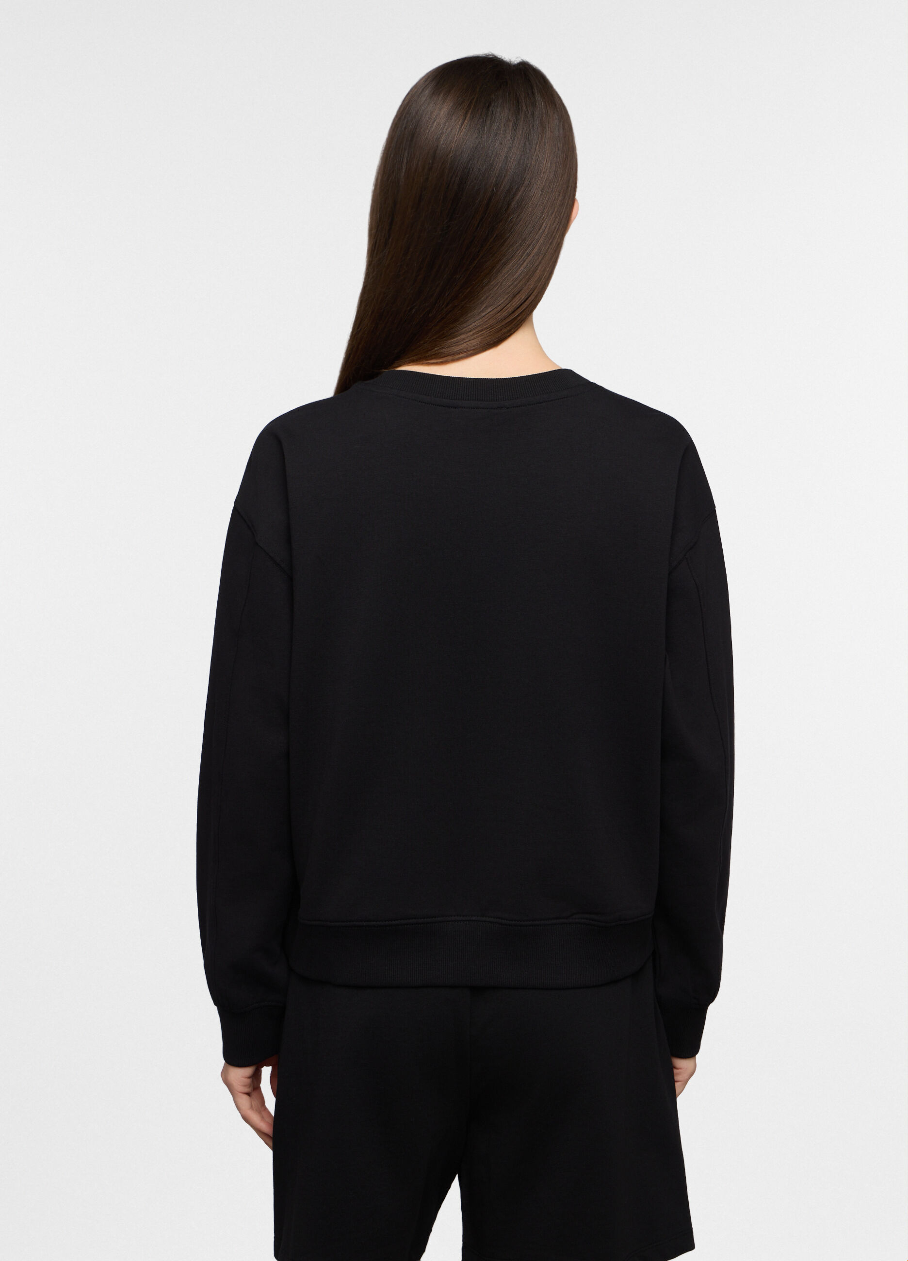 Felpa girocollo stretch donna_1