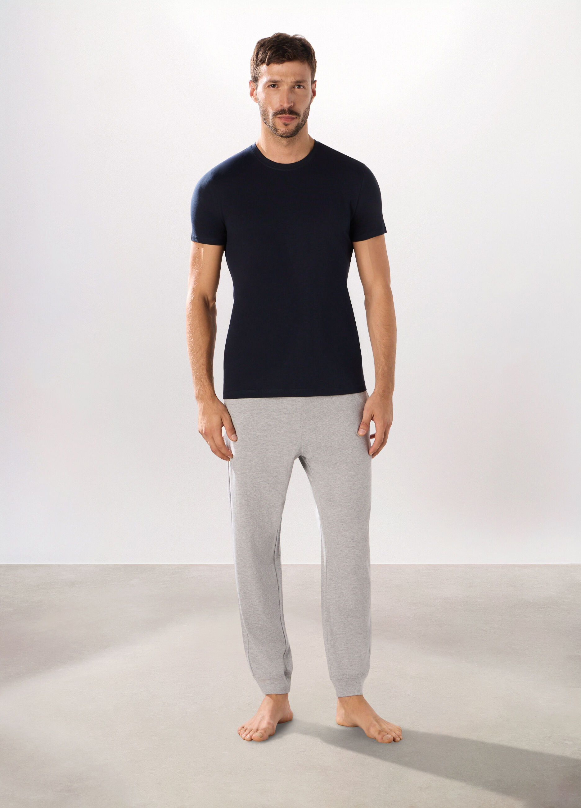 Set pigiama combinabile in jersey di cotone uomo_0