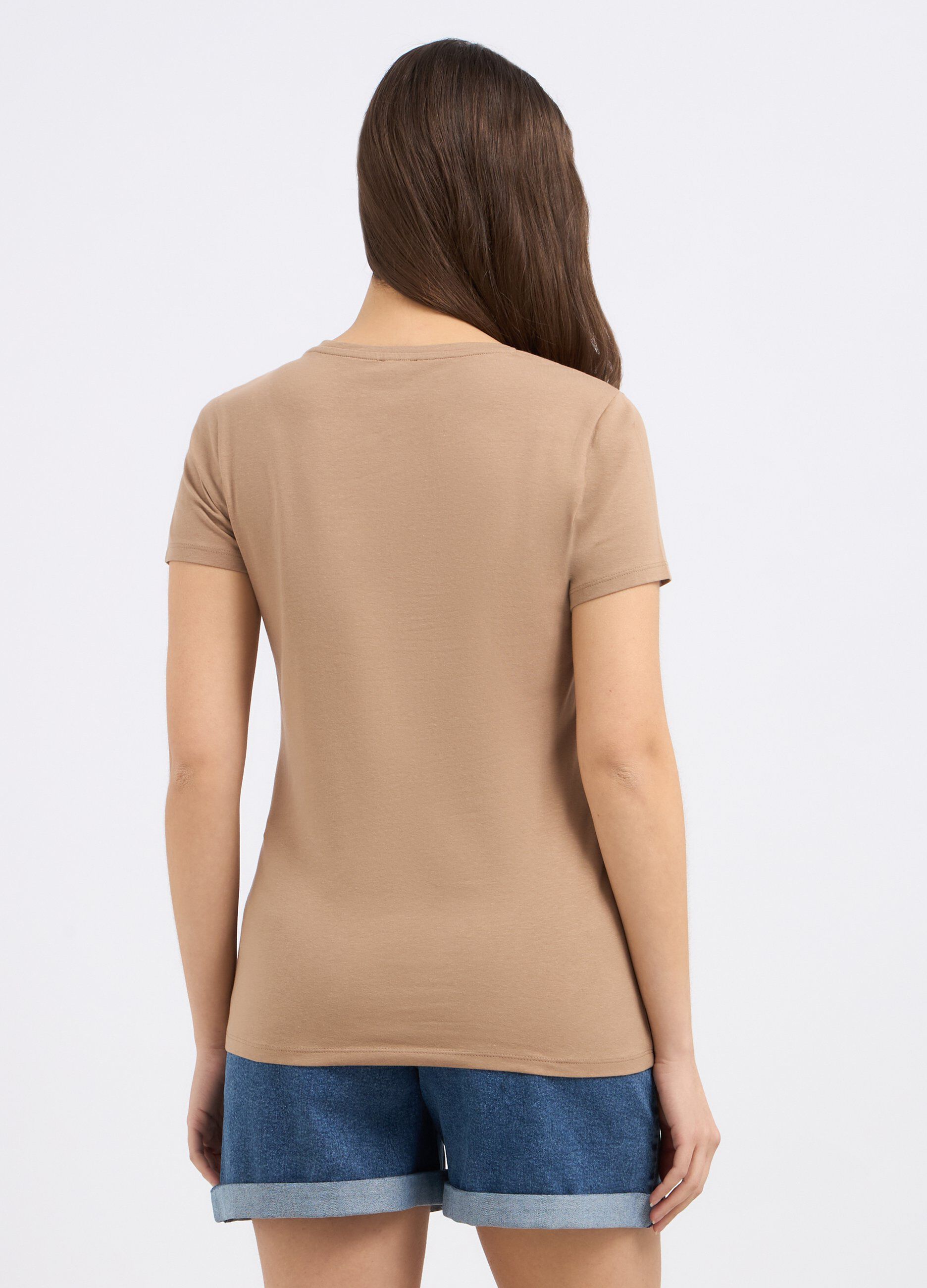 T-shirt in cotone stretch donna_1
