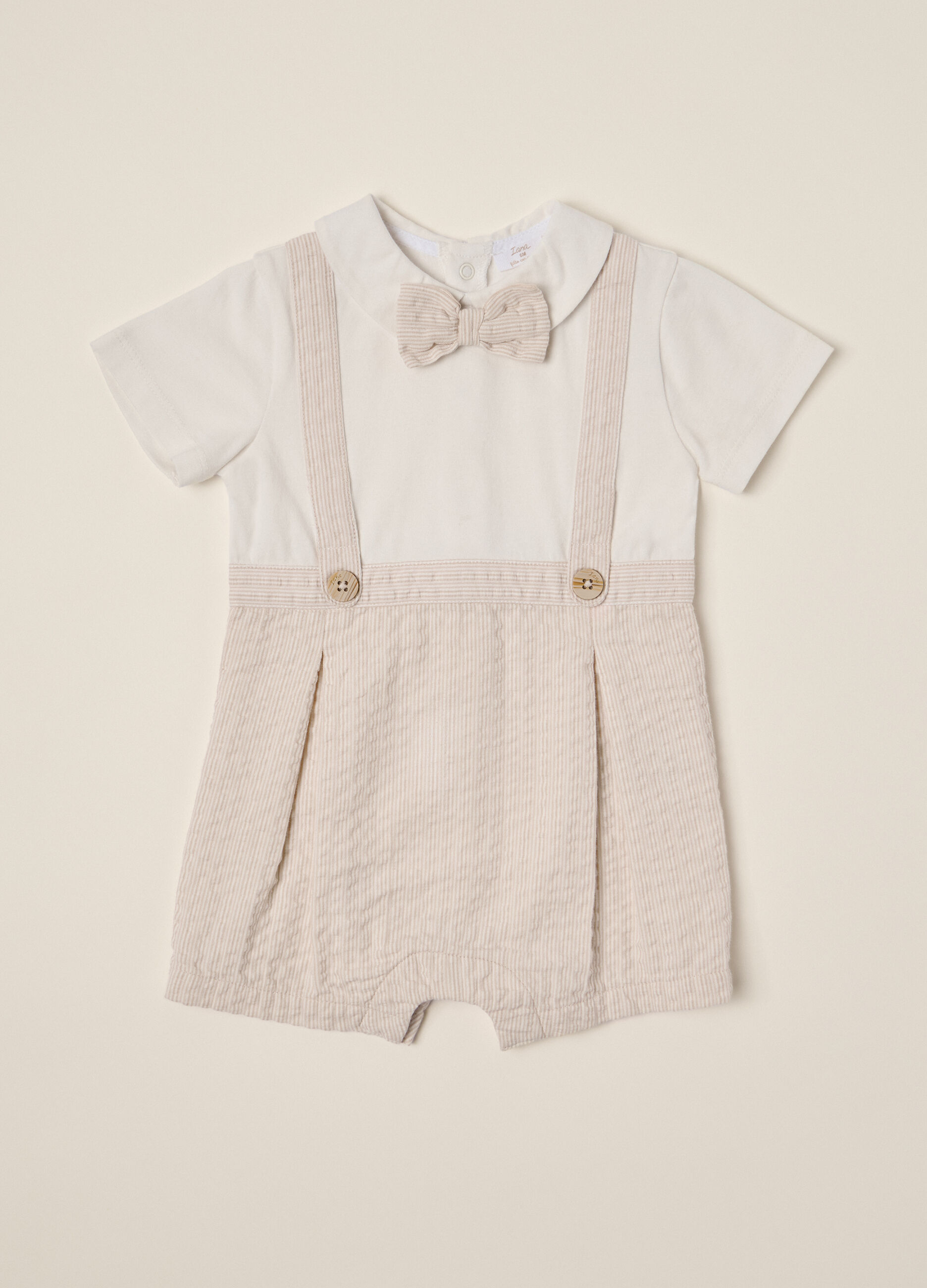 Pagliaccetto in puro cotone IANA neonato