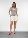 T-shirt con scollo a V donna_0