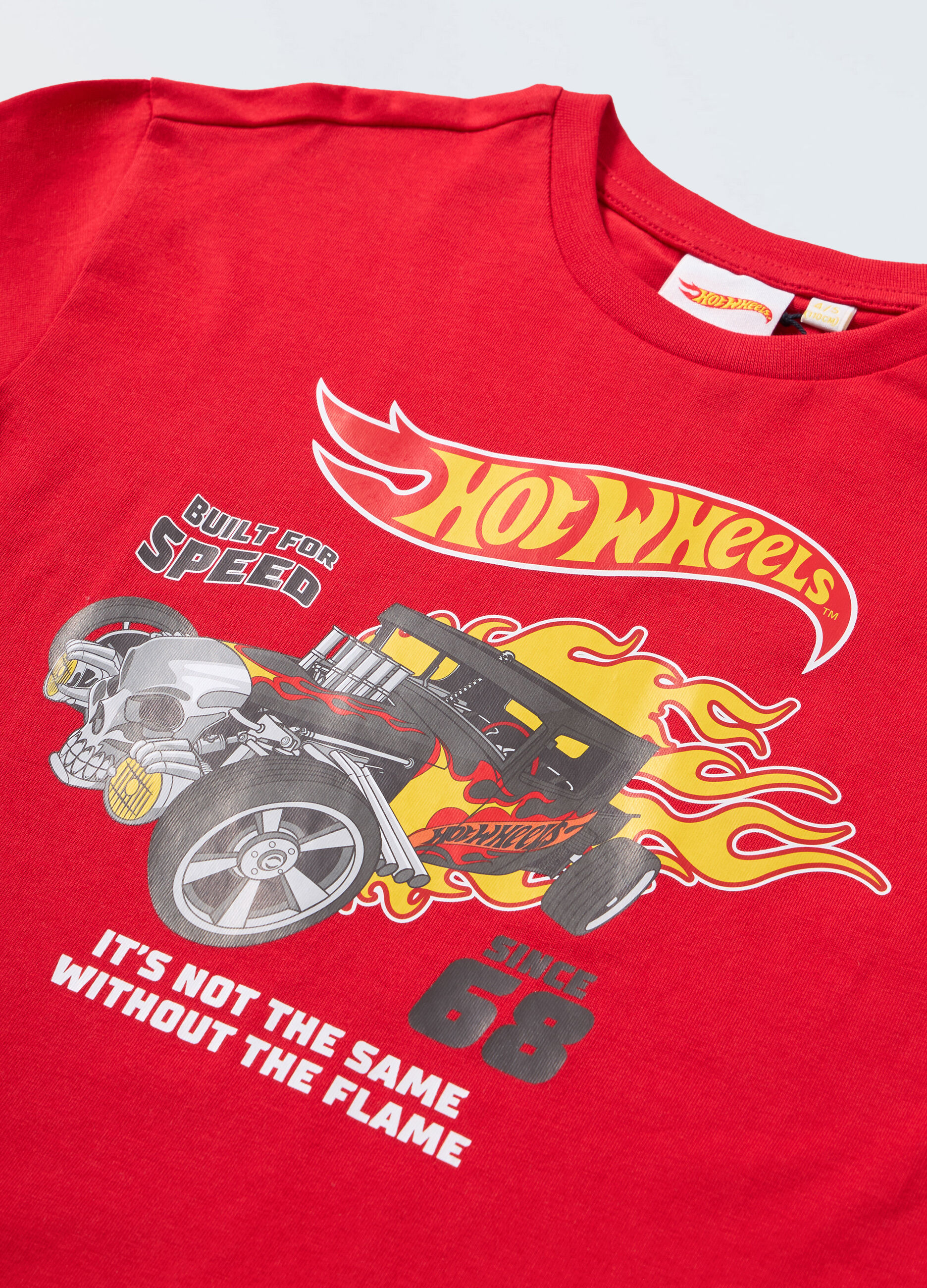 T-shirt Hot Wheels in puro cotone bambino_1