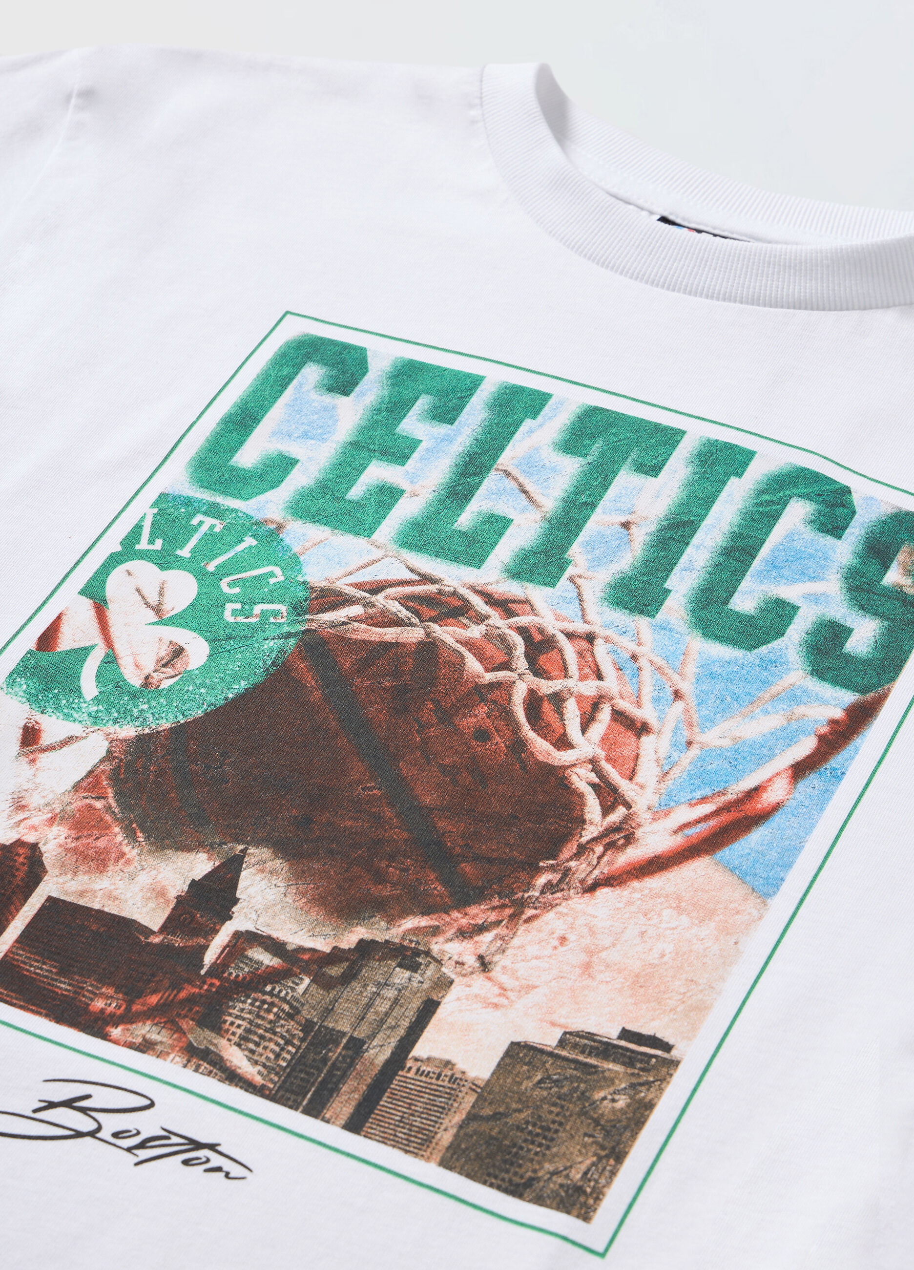 T-shirt NBA a maniche corte in puro cotone ragazzo_1