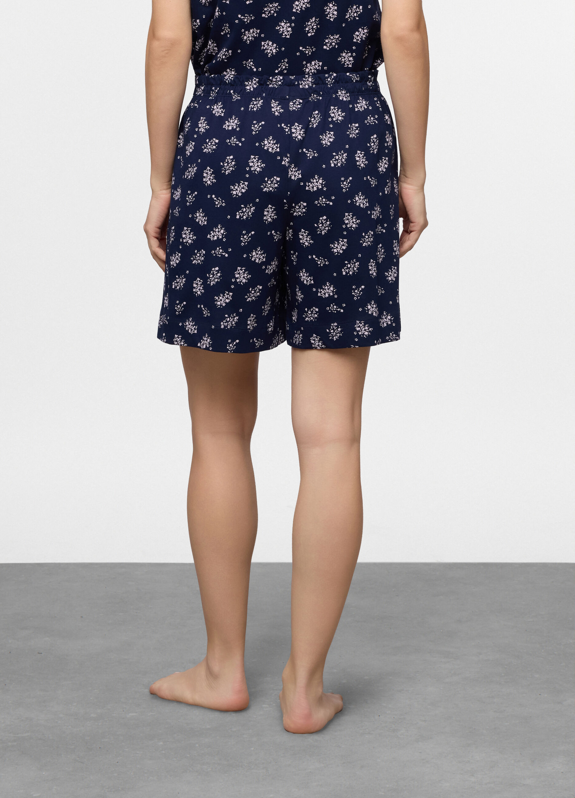 Shorts pigiama in jersey di puro cotone donna_1