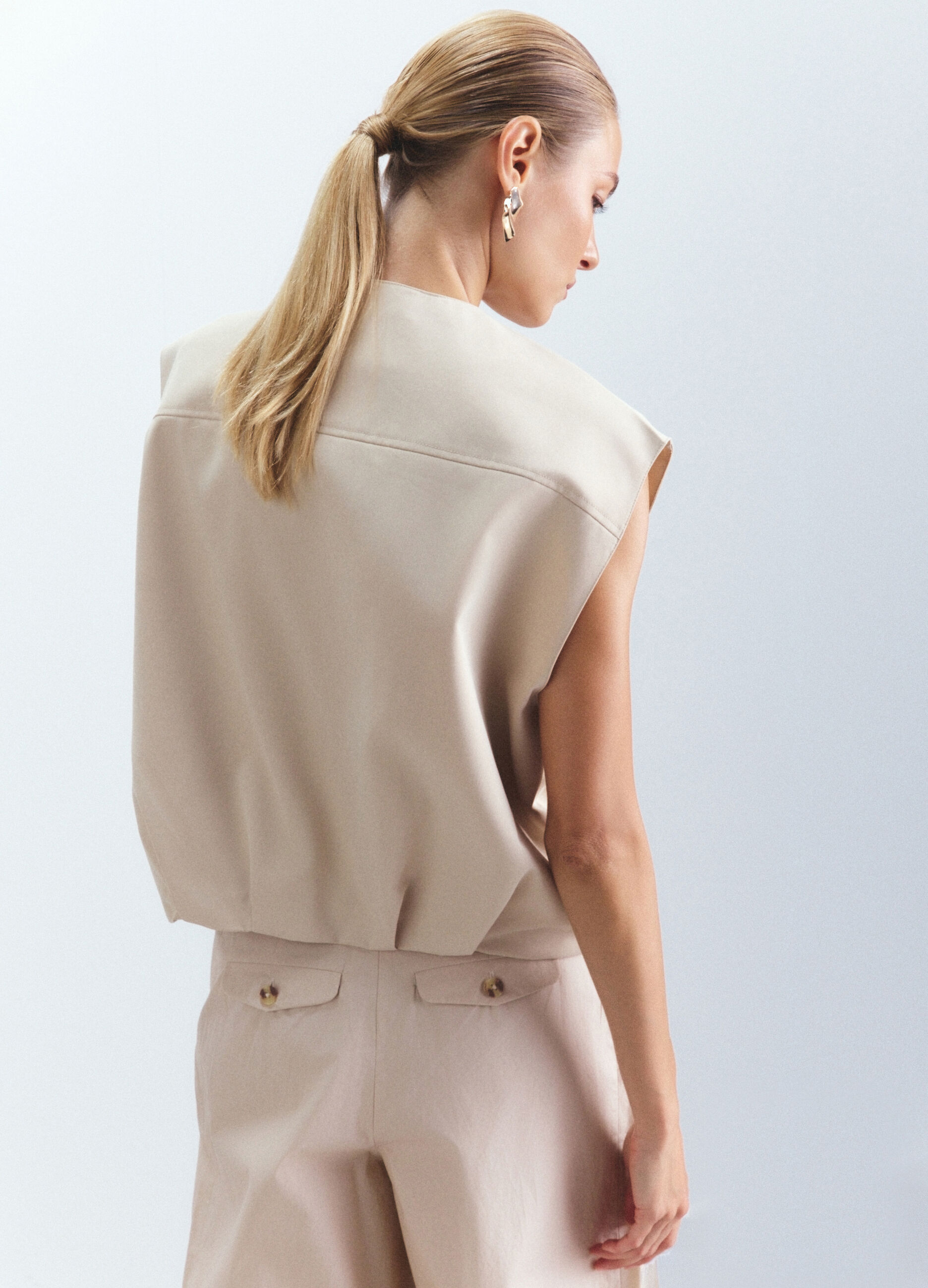 Gilet girocollo Slim Fit donna_2