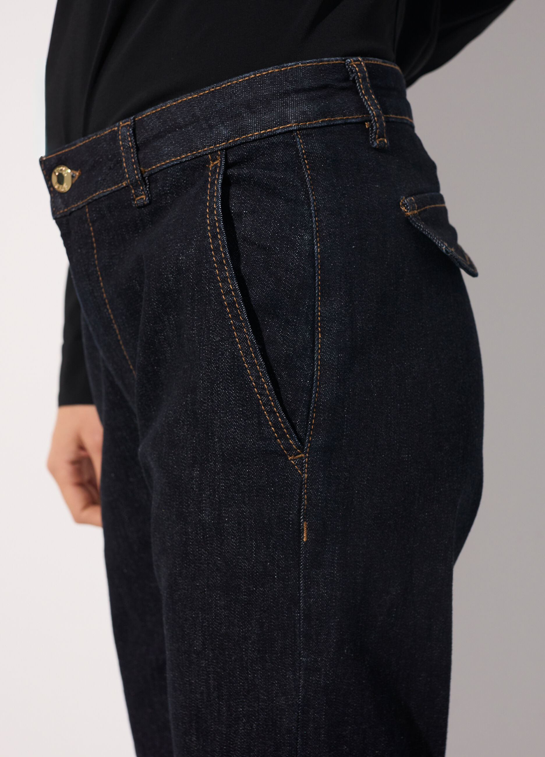 Pantalone in denim stretch donna_3