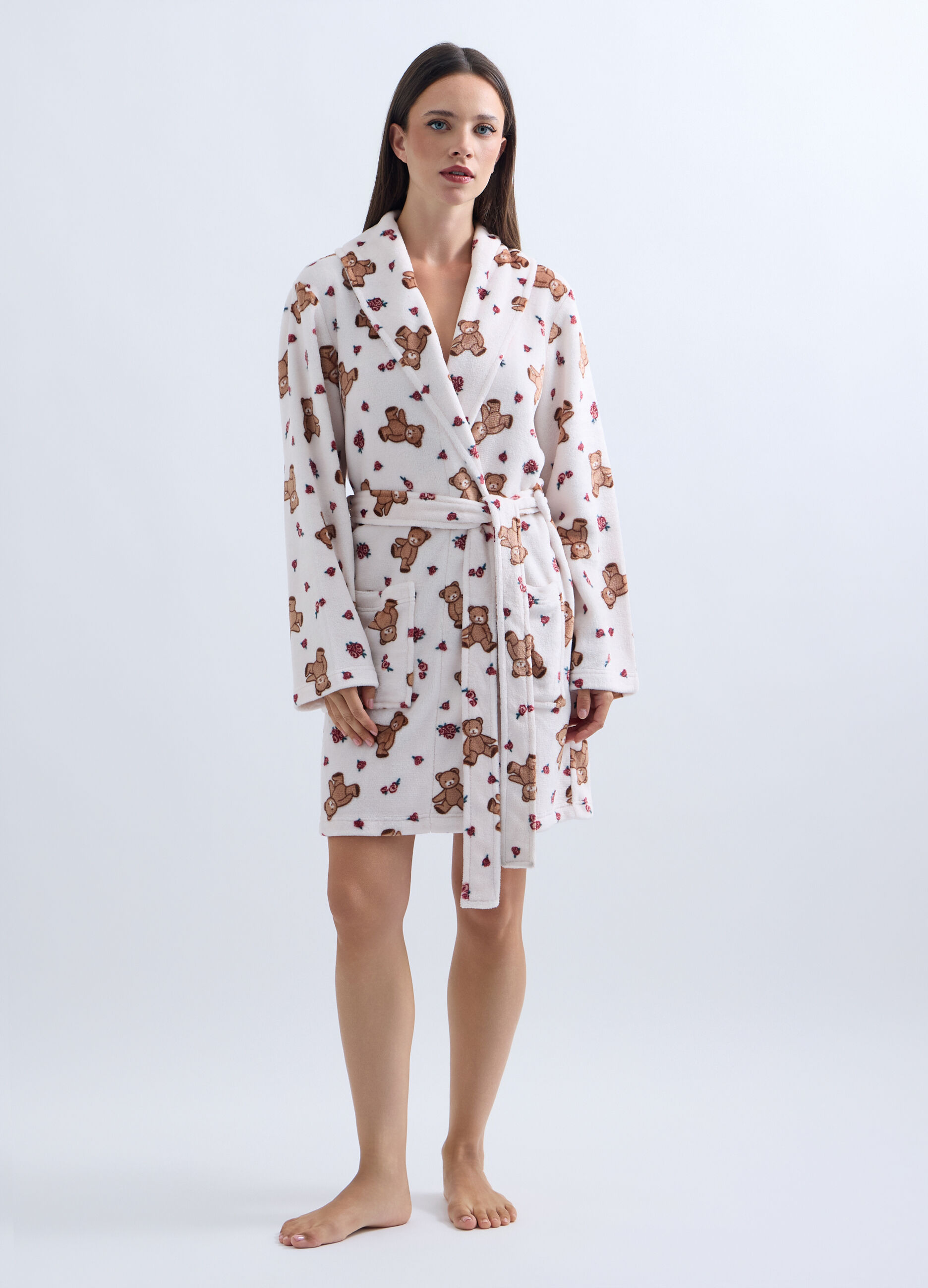 Vestaglia in coral fleece donna_0