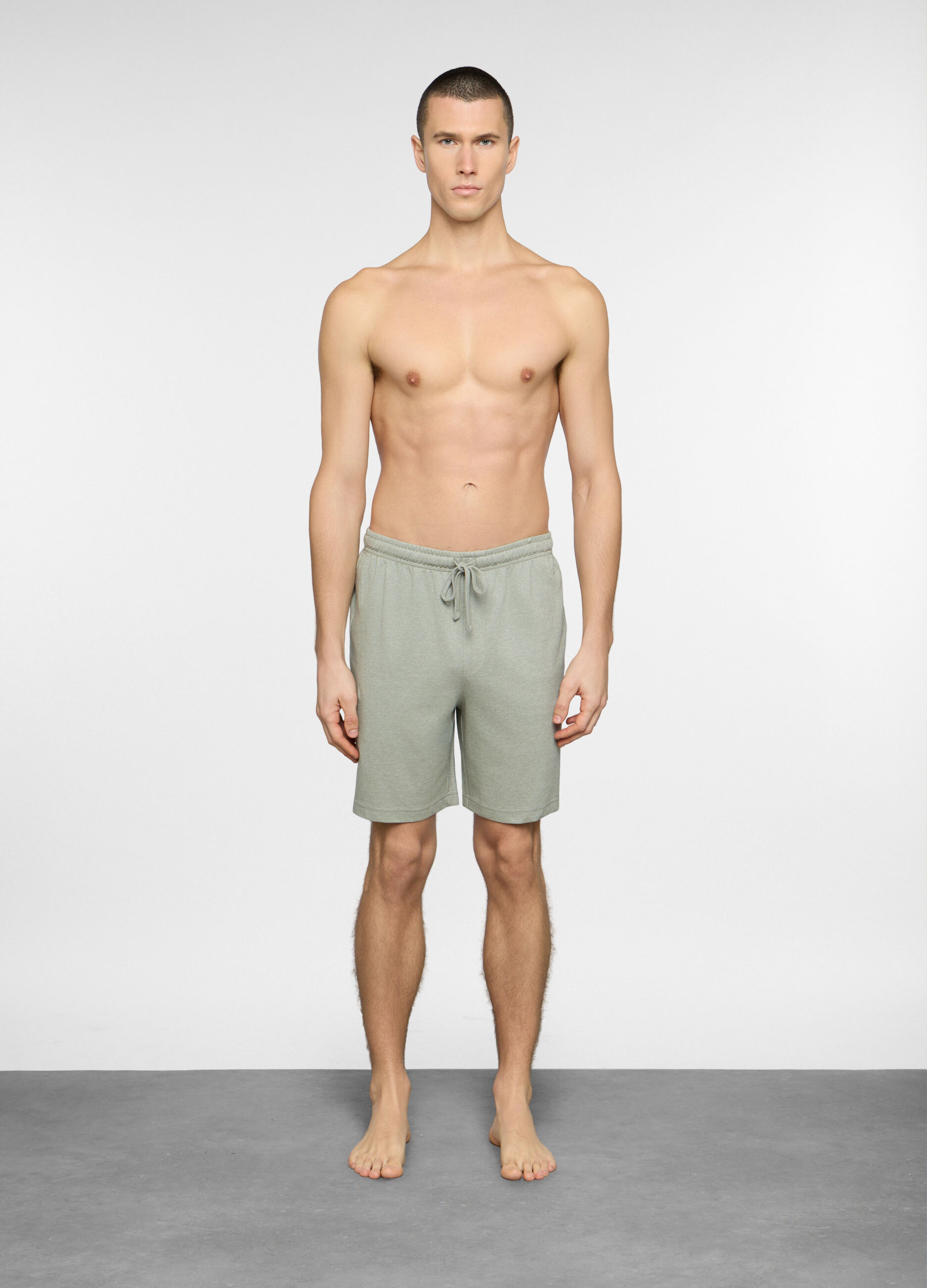 Bermuda pigiama in piquet di cotone uomo_0