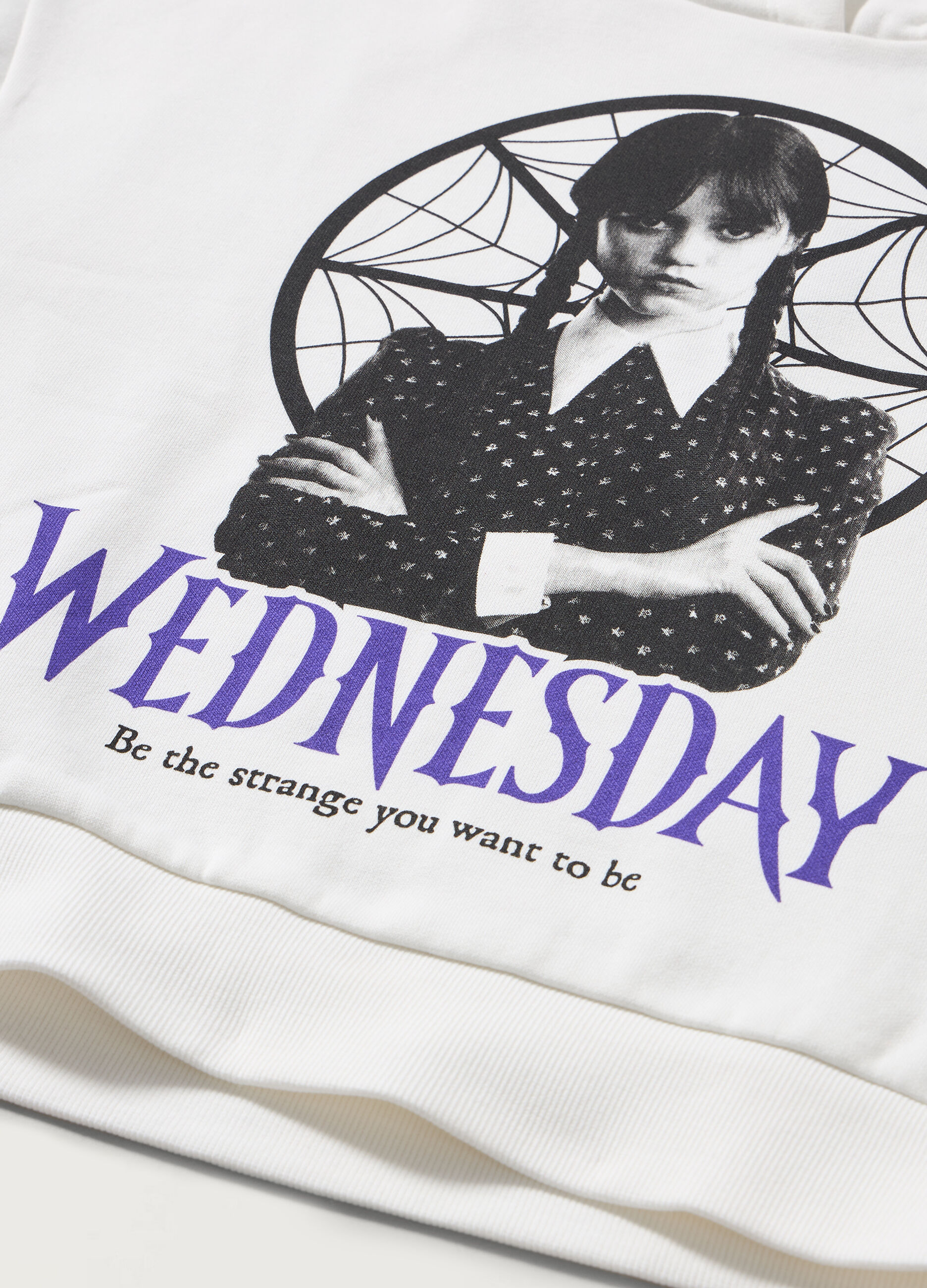 Felpa Wednesday in misto cotone ragazza_1