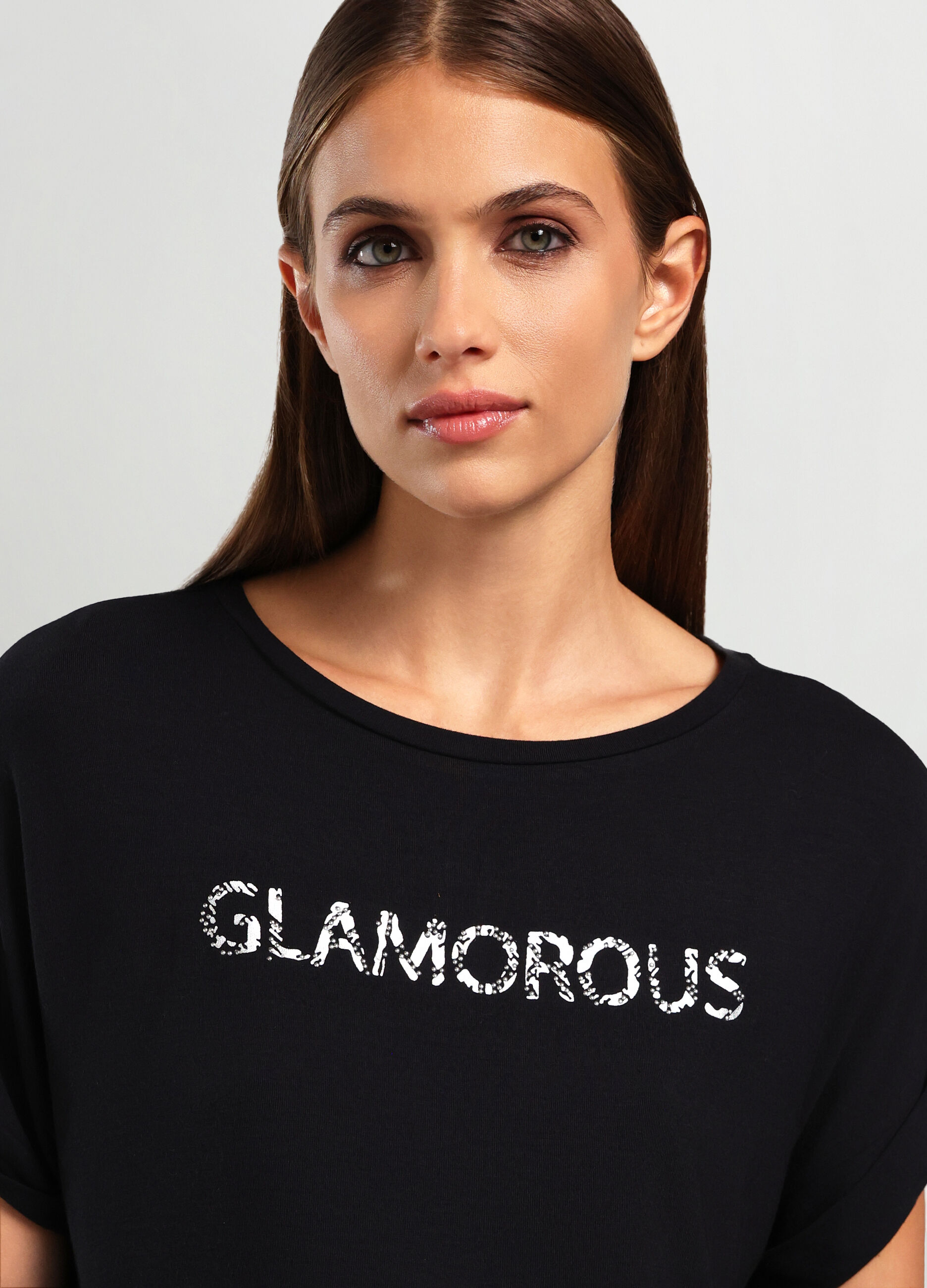 T-shirt in jersey stretch di viscosa donna_2