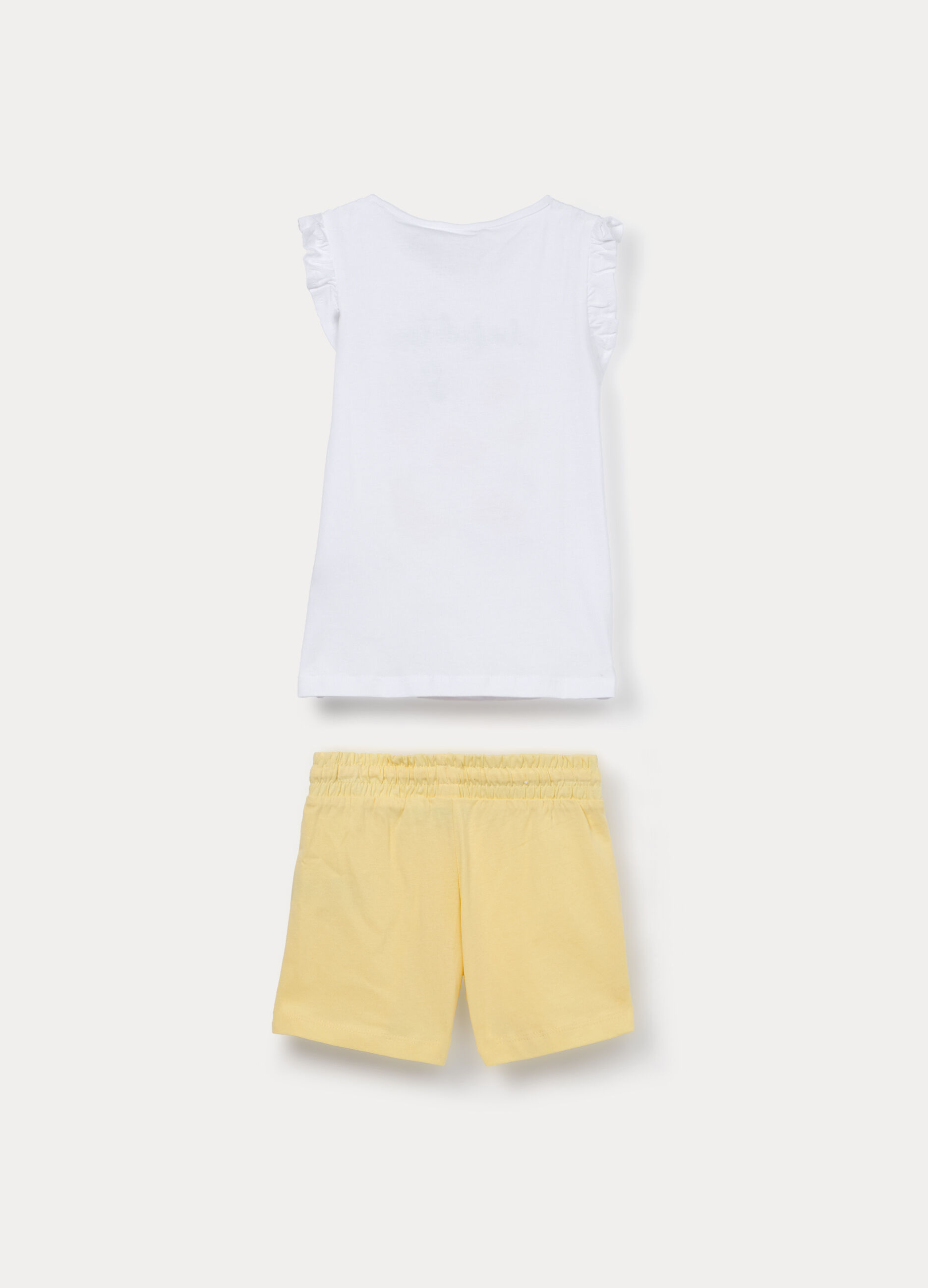 Jogging set in jersey di puro cotone bambina_1