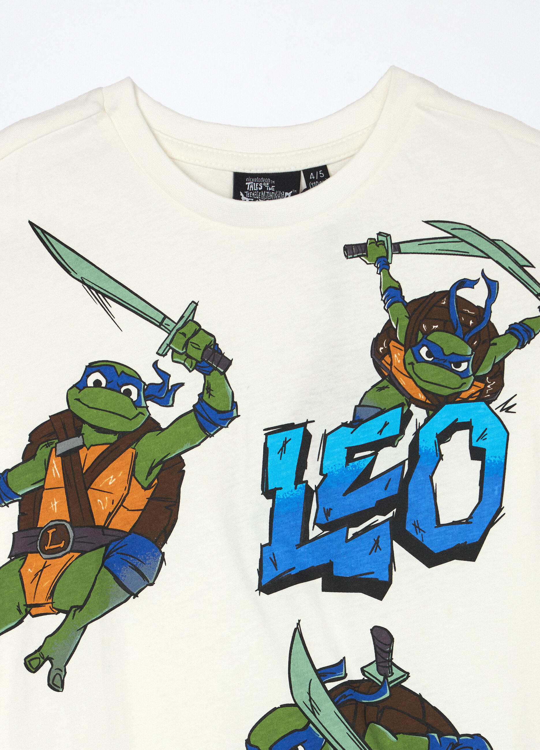 T-shirt Tartarughe Ninja in jersey di puro cotone bambino_2