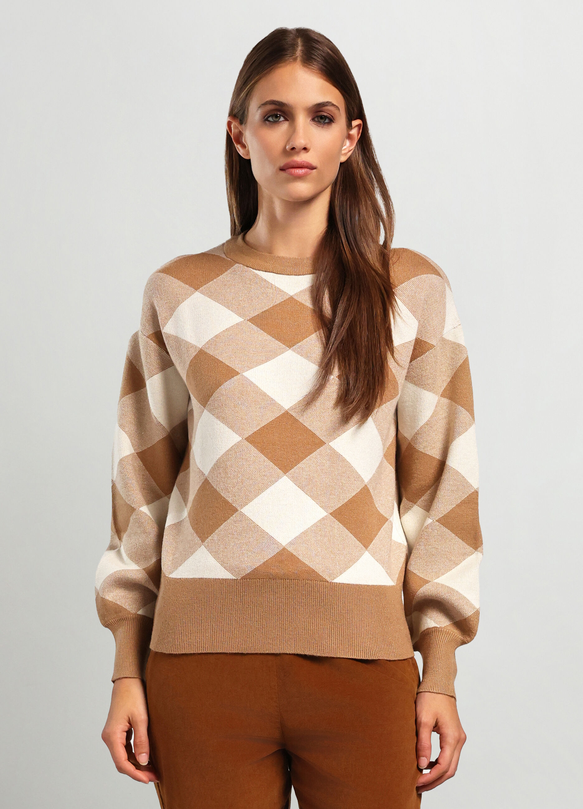 Girocollo tricot misto viscosa donna_0