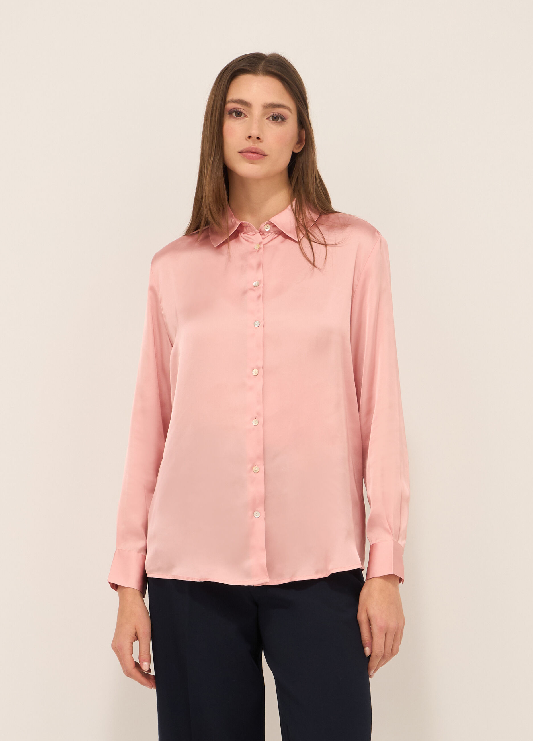 Camicia in raso donna_0