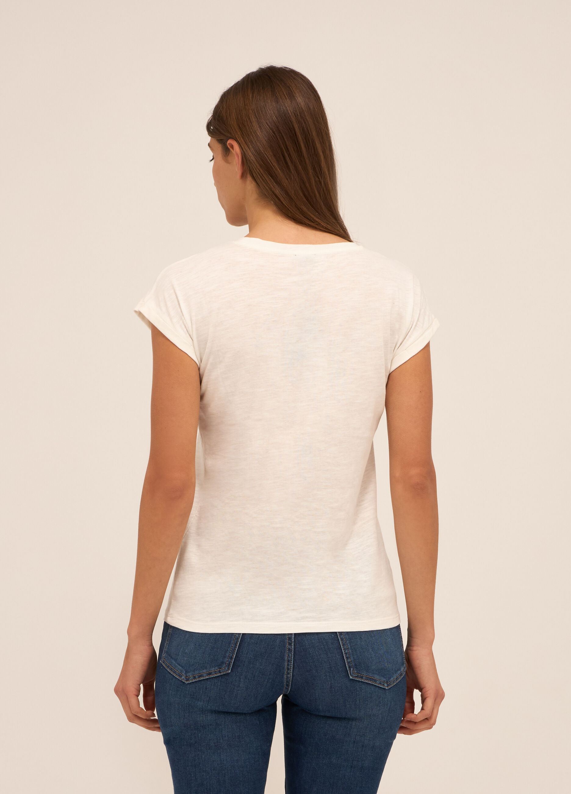 T-shirt in puro cotone donna_1
