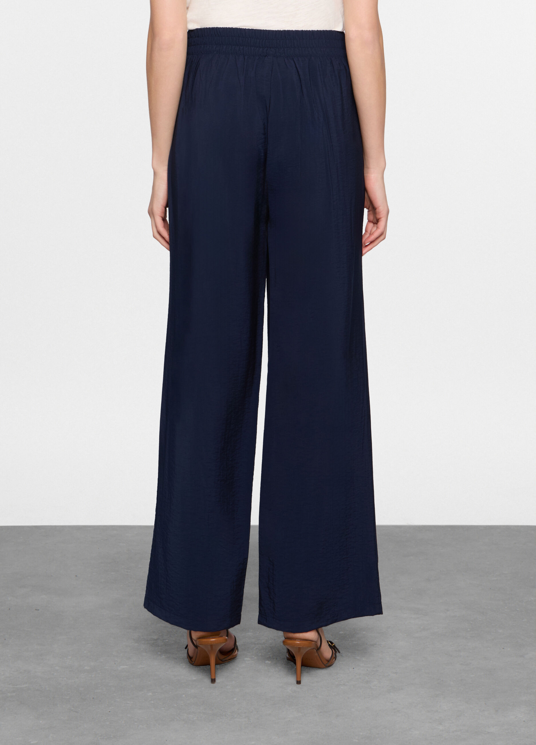 pantaloni palazzo in viscosa stretch donna_1