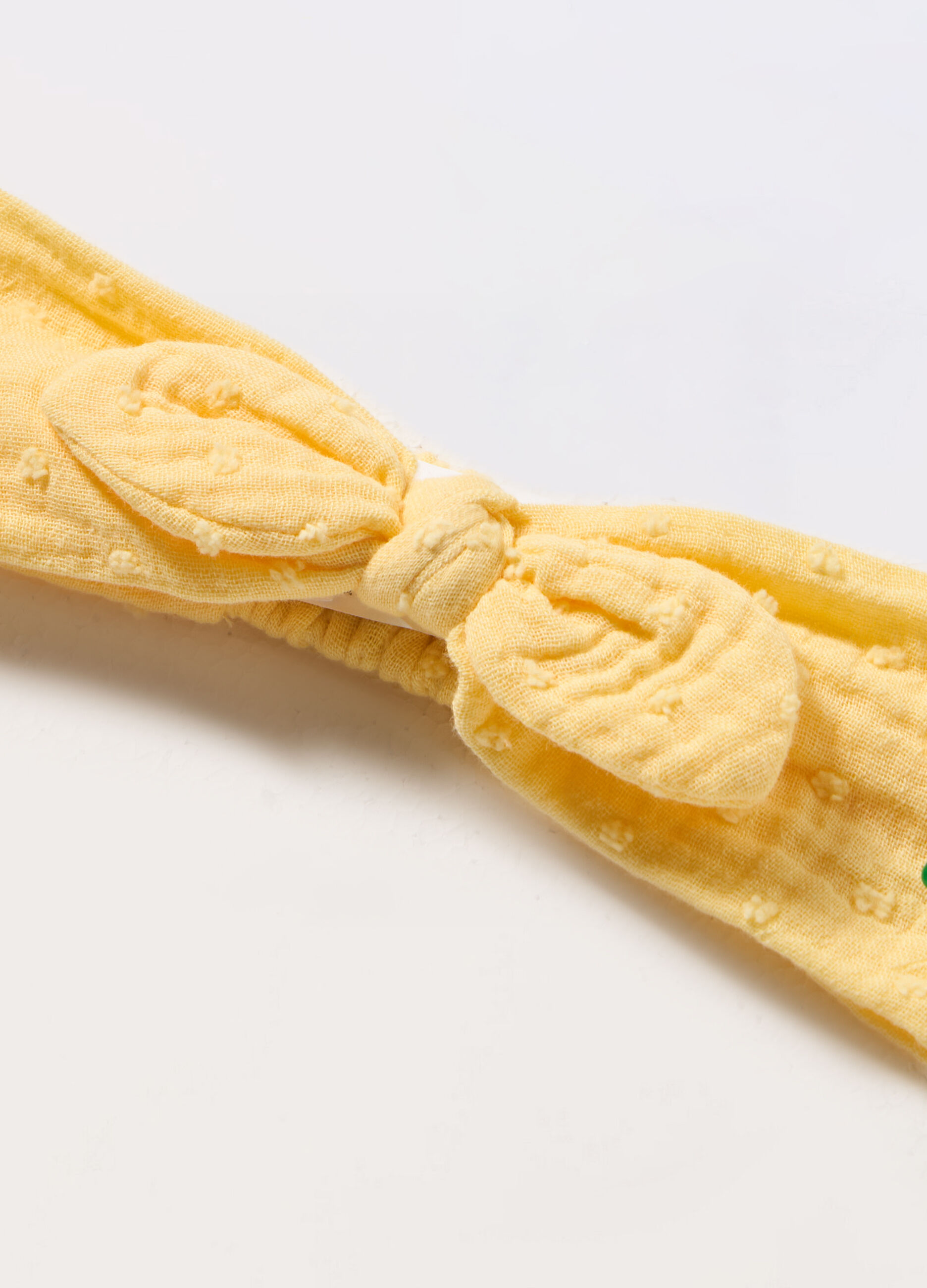 Fascetta per capelli in puro cotone neonata_1