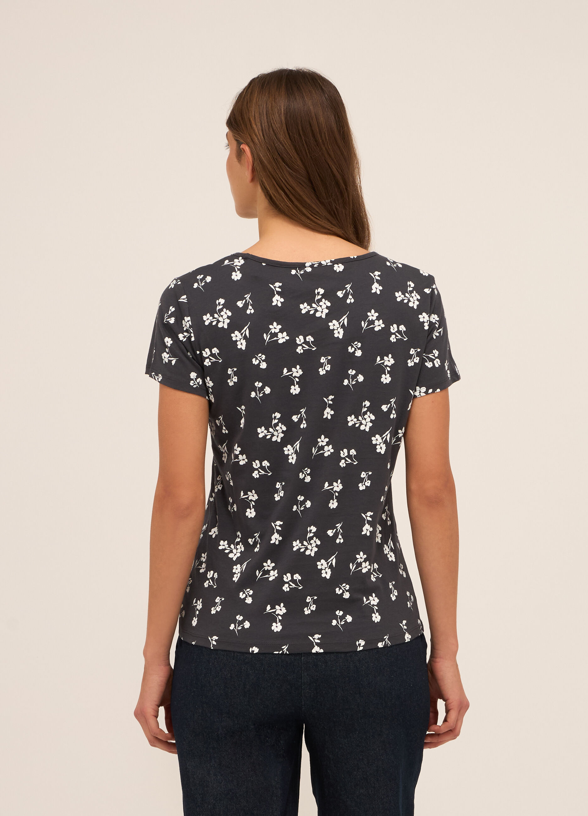 T-shirt in puro cotone donna_1