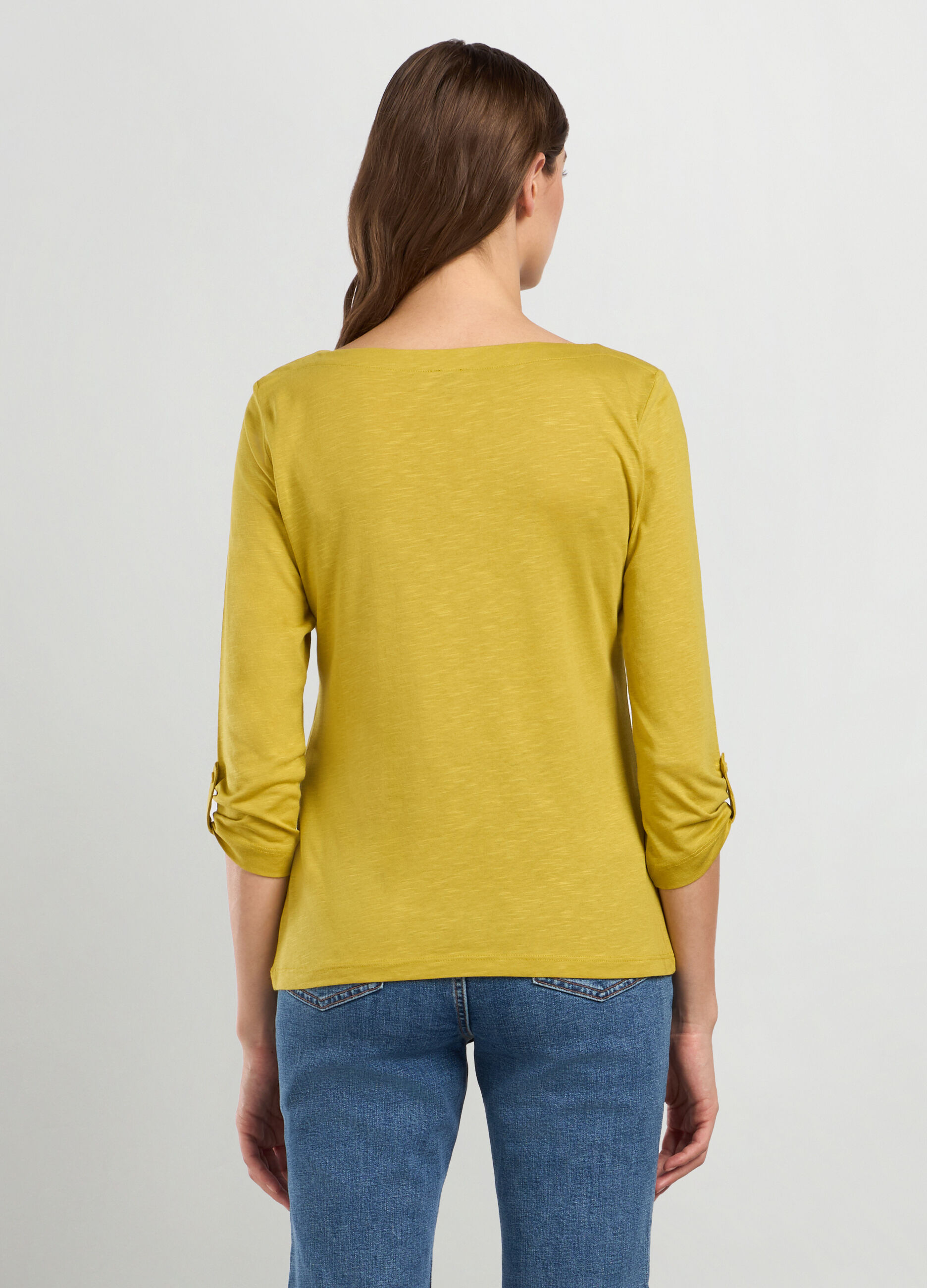 T-shirt in jersey slub donna_1