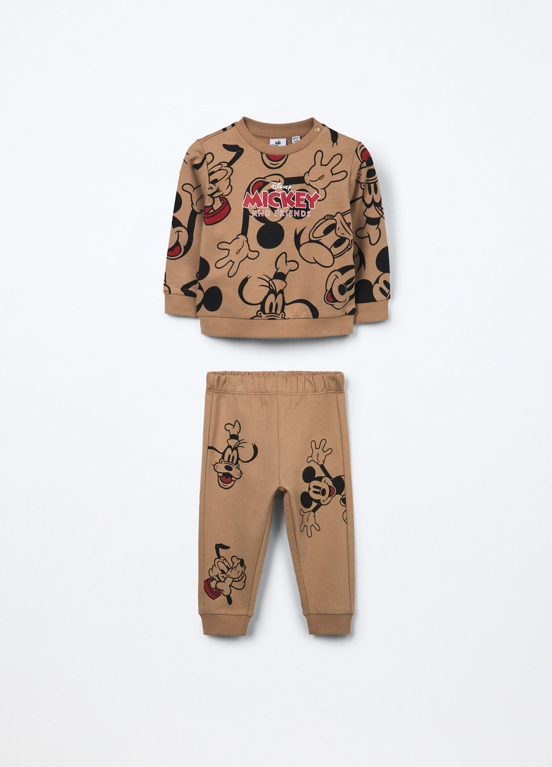 Jogging set in puro cotone fleece neonato_0