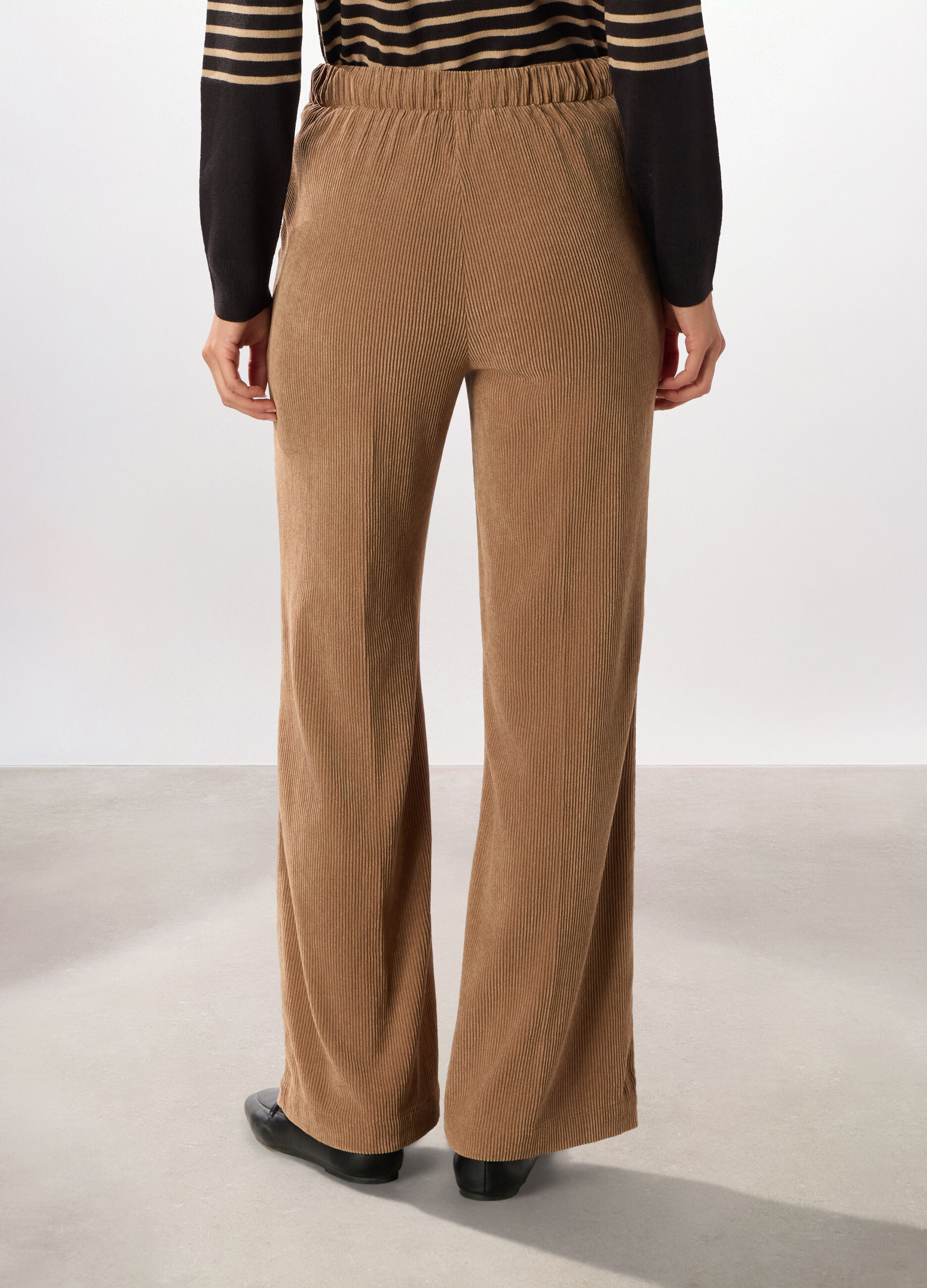 Pantaloni in velluto a coste donna_1