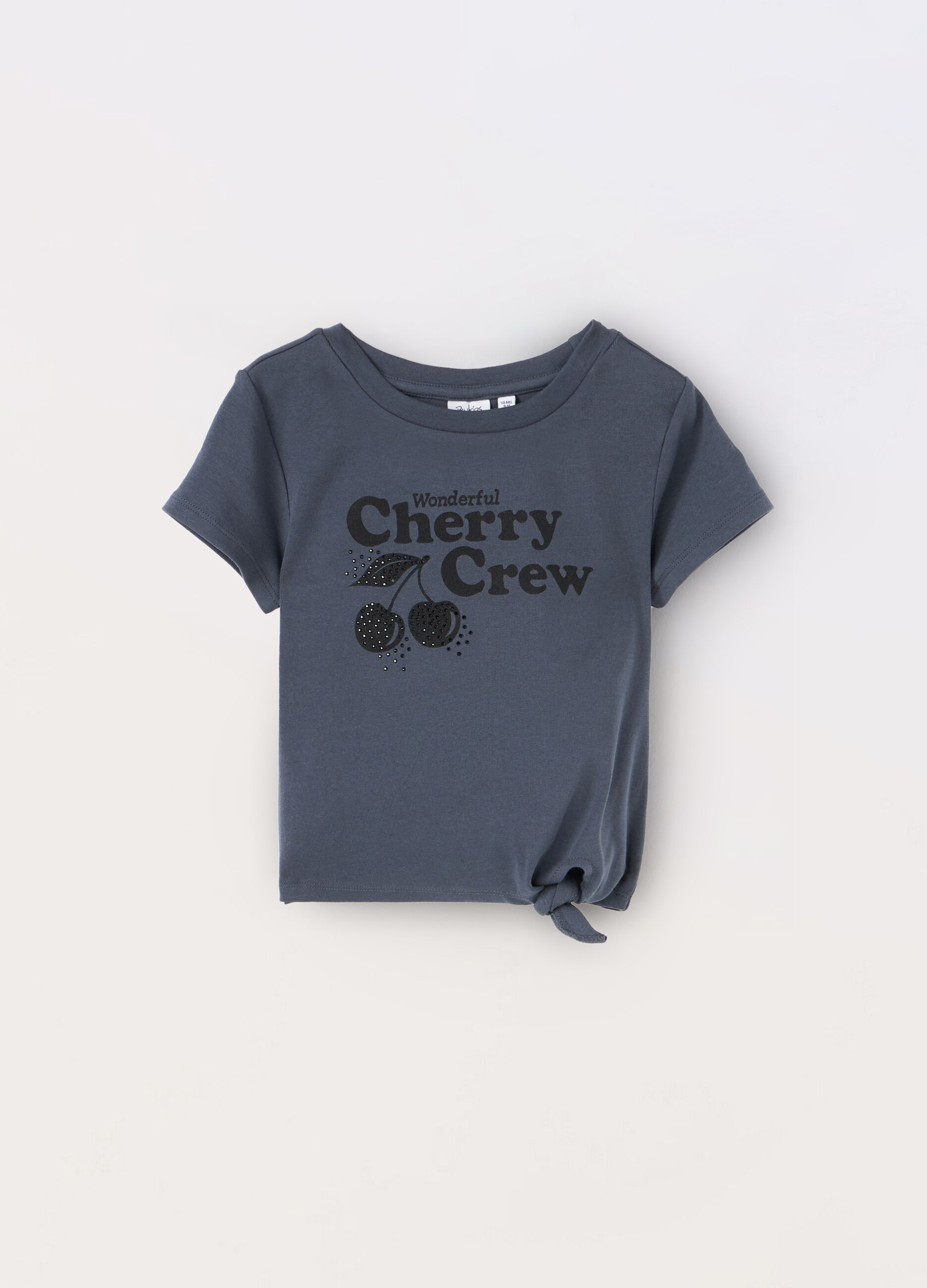 T-shirt in cotone stretch ragazza_0