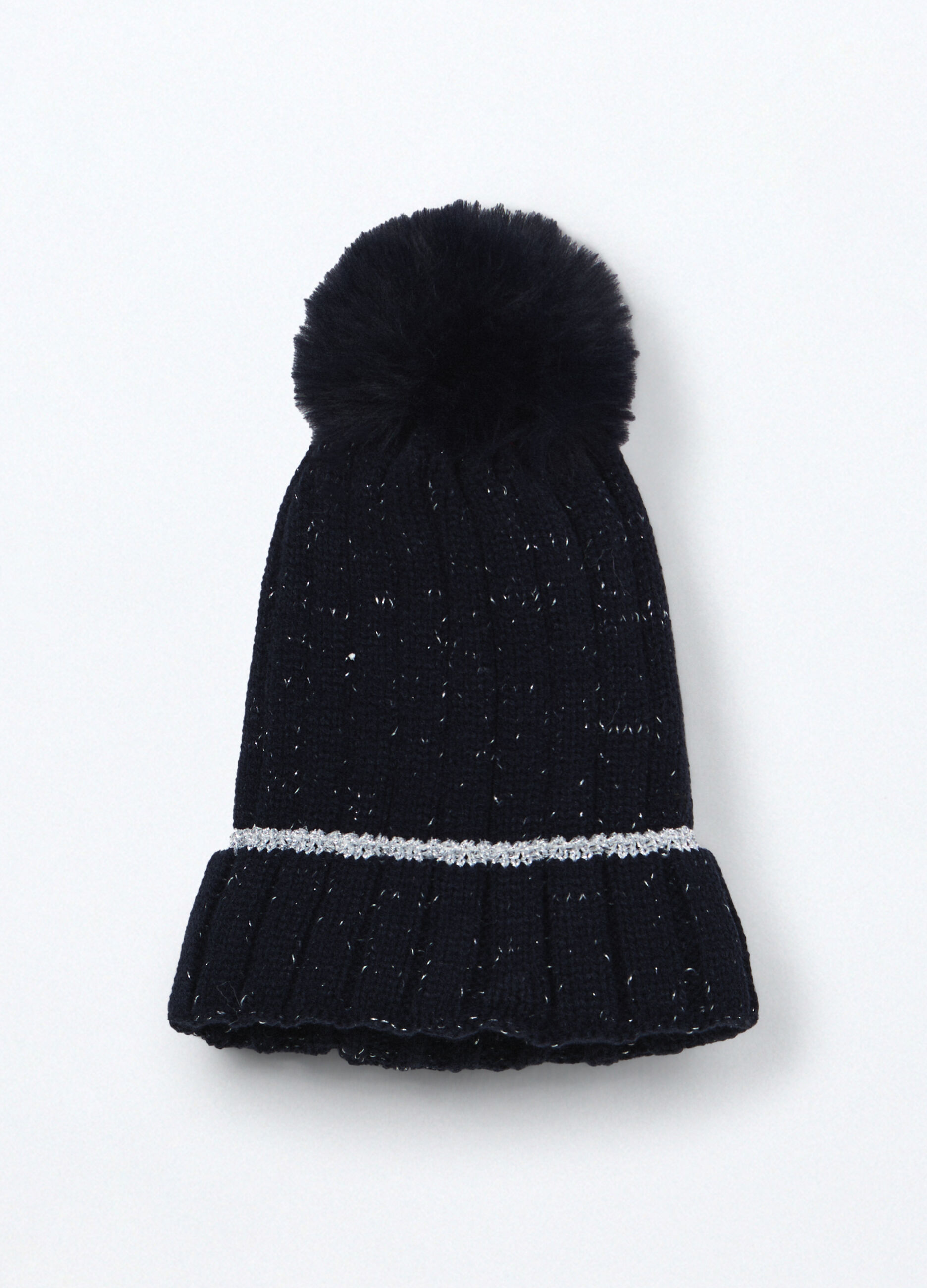 Berretto tricot con pon pom_0