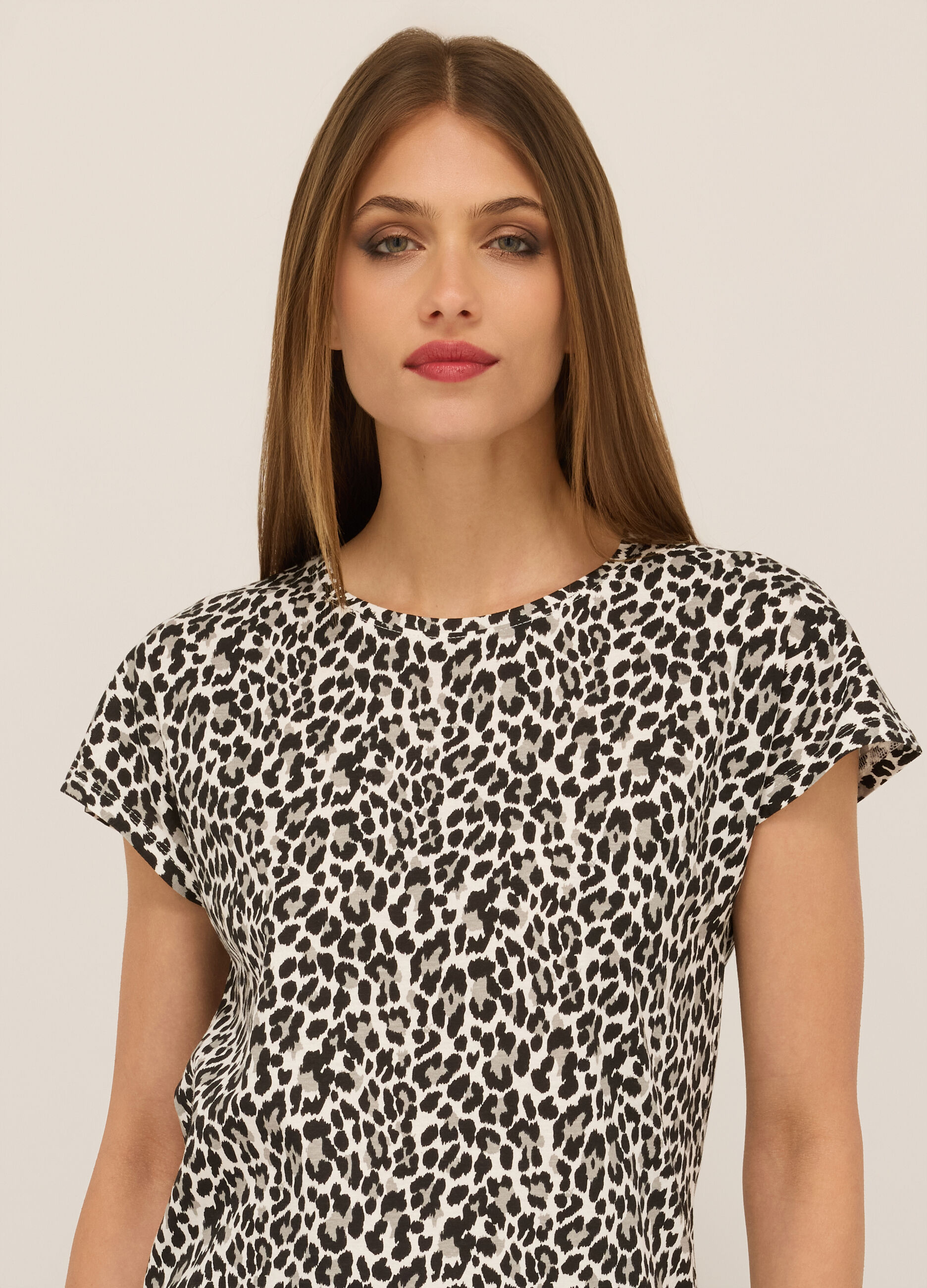 T-shirt in jersey di puro cotone donna_2