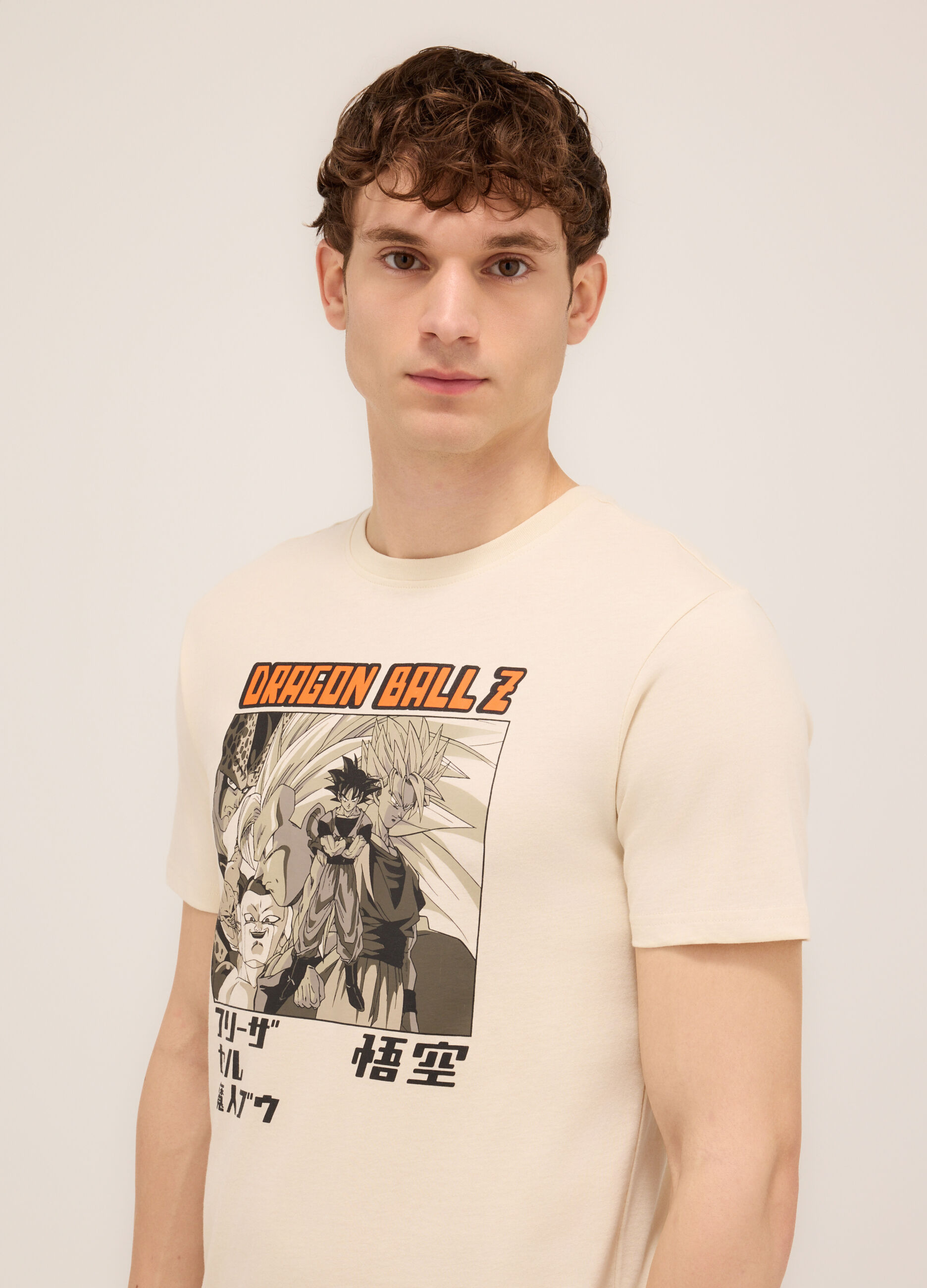 T-shirt girocollo stampa Dragon Ball uomo_2