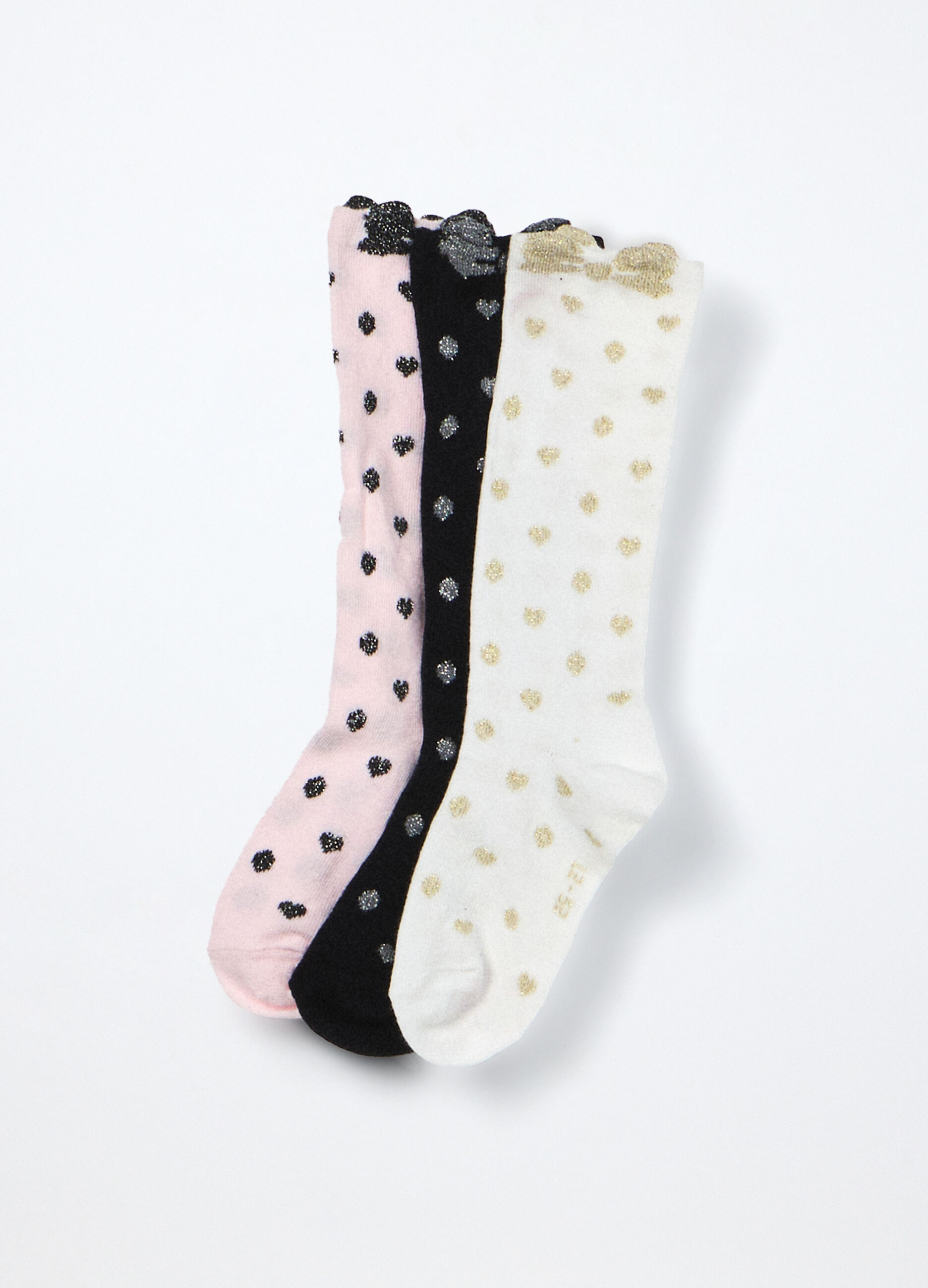 Pack 3 calze corte misto cotone bambina_1