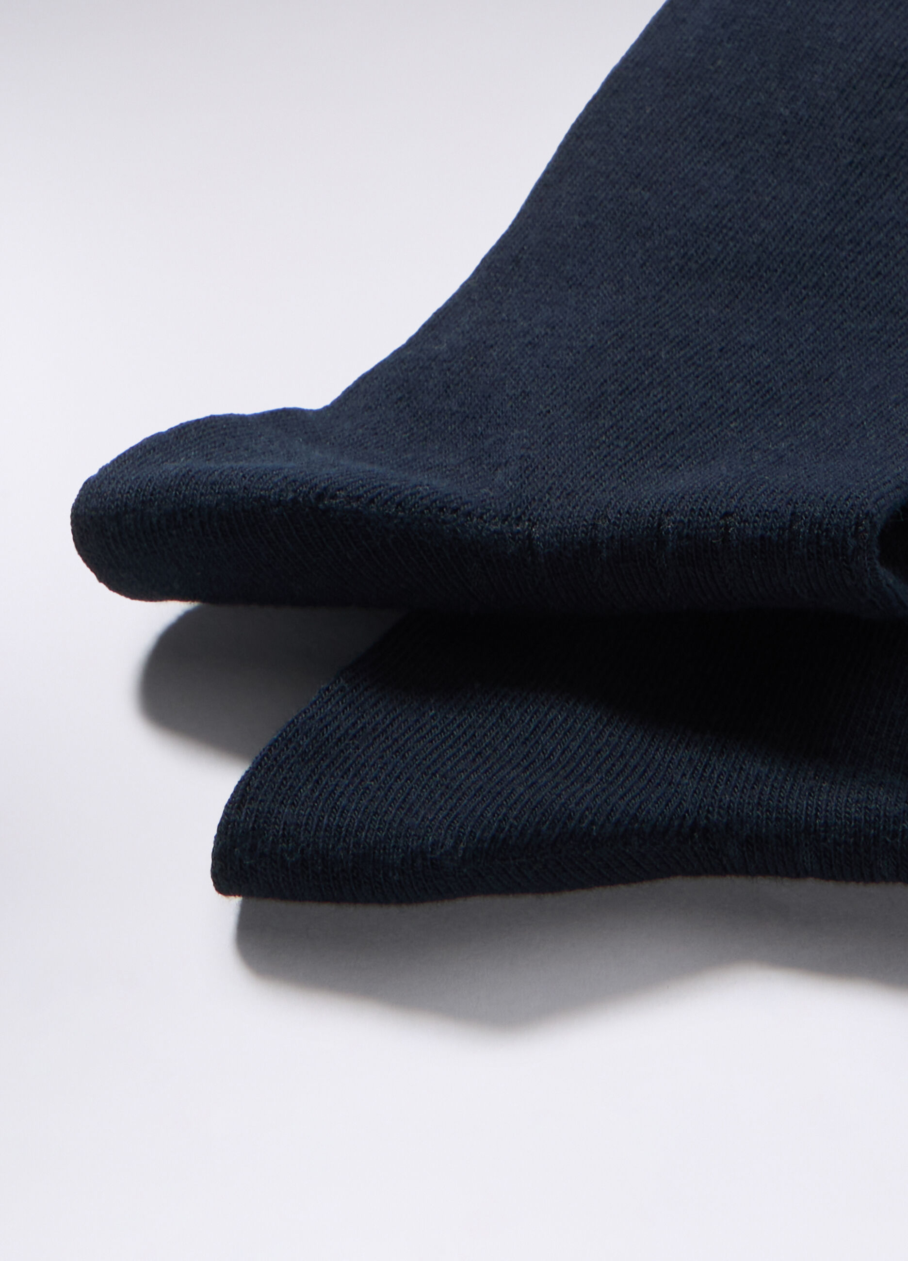 Calze corte in cotone stretch a coste uomo_1