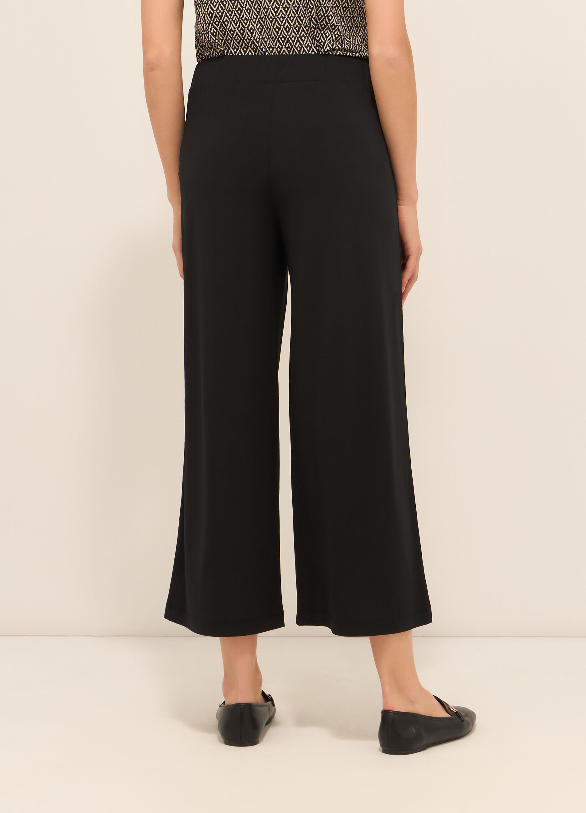 Pantaloni in tessuto stretch donna_1